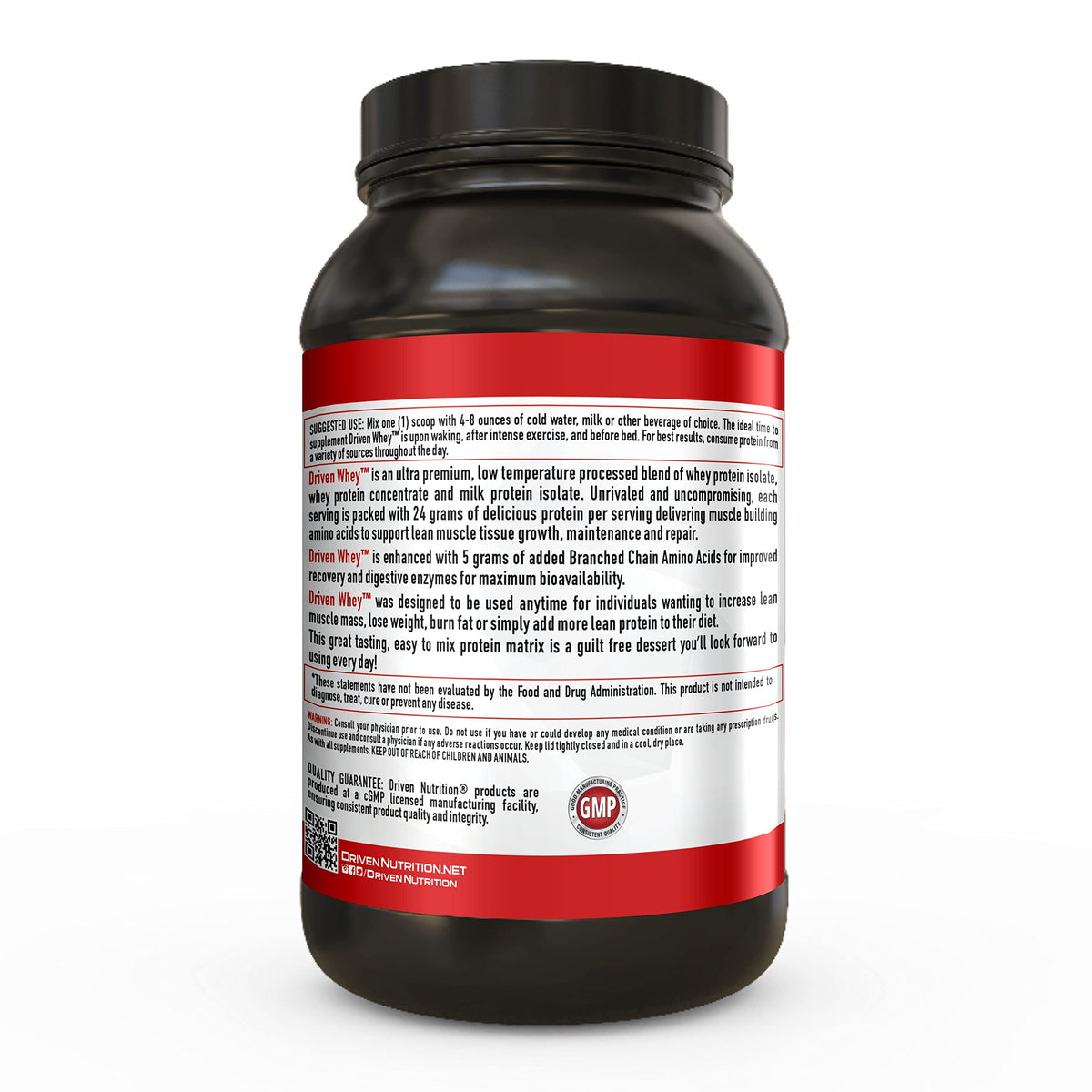 Driven WHEY- Grass Fed Whey Protein Powder: Delicious, Clean Protein Shake Driven Nutrition