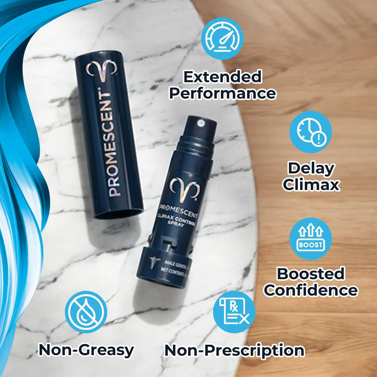 Promescent Prolonging Delay Spray for Men Unique Topical Lidocaine Formula for Better and Maximized Sensation and Climax (3 Travel Size Pack) - Size 2.6 ml Promescent