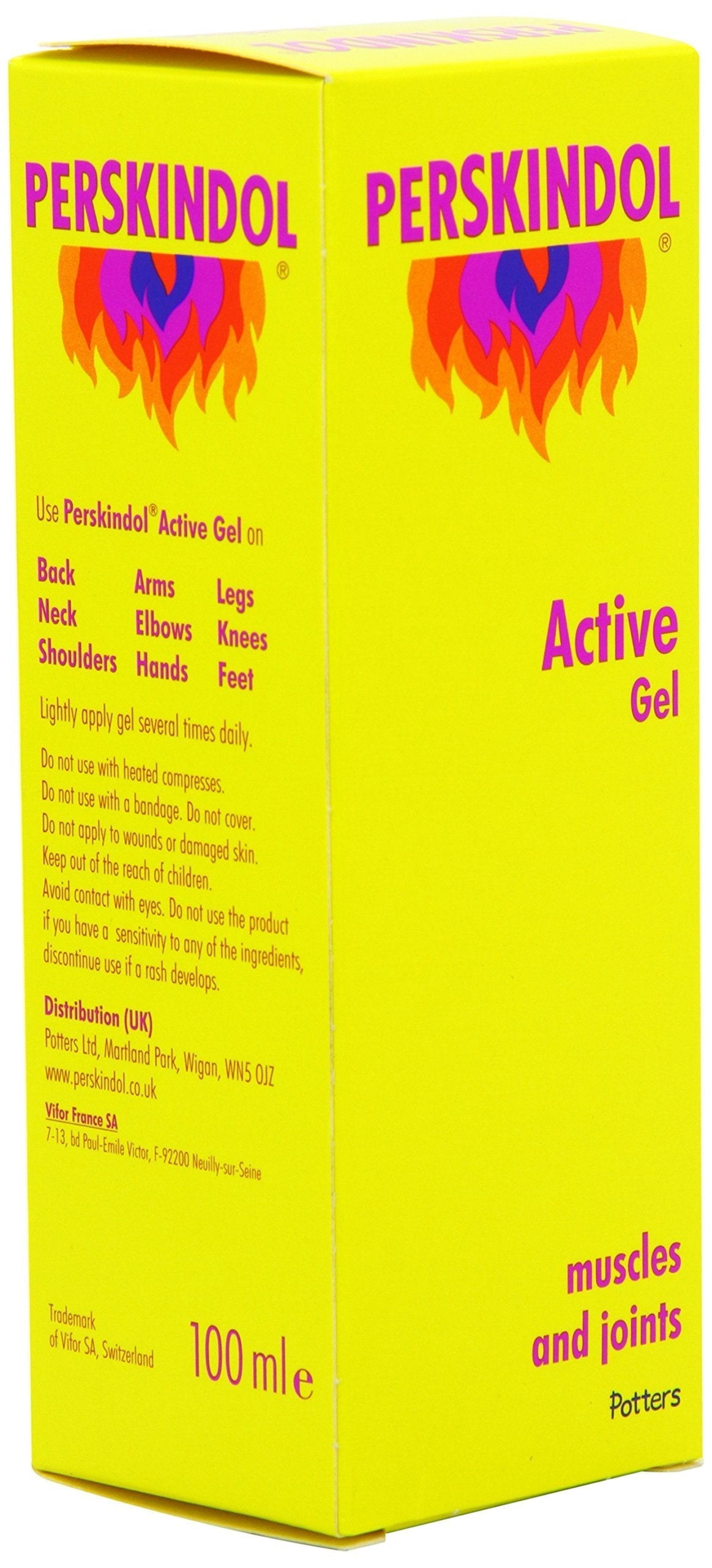 Perskindol Active Gel Dual Action Relief from Joint or Muscle Aches and Pains 100ml Perskindol
