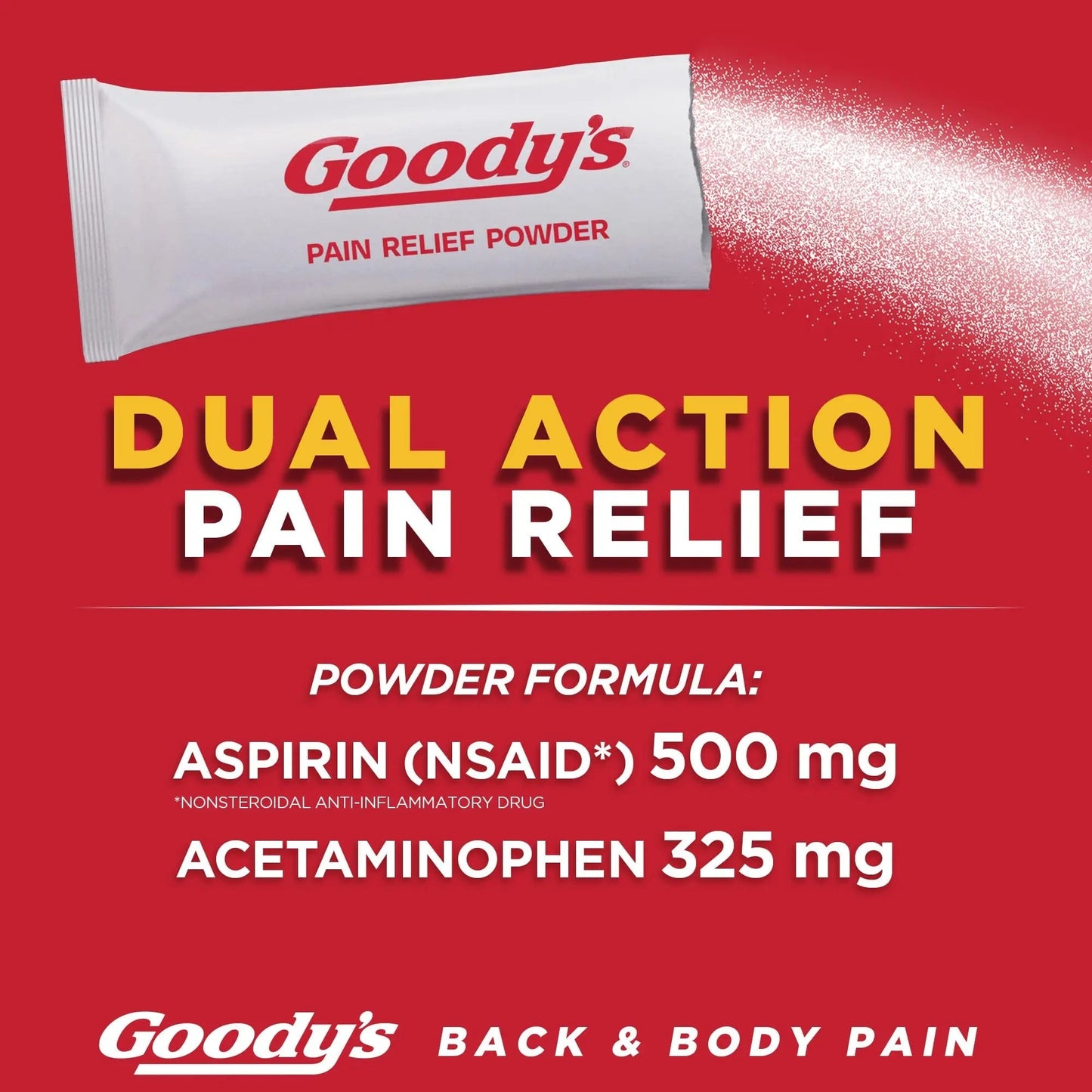 Goody's Back and Body Pain Relief Powder, 24 ct (Pack of 1) Goody's
