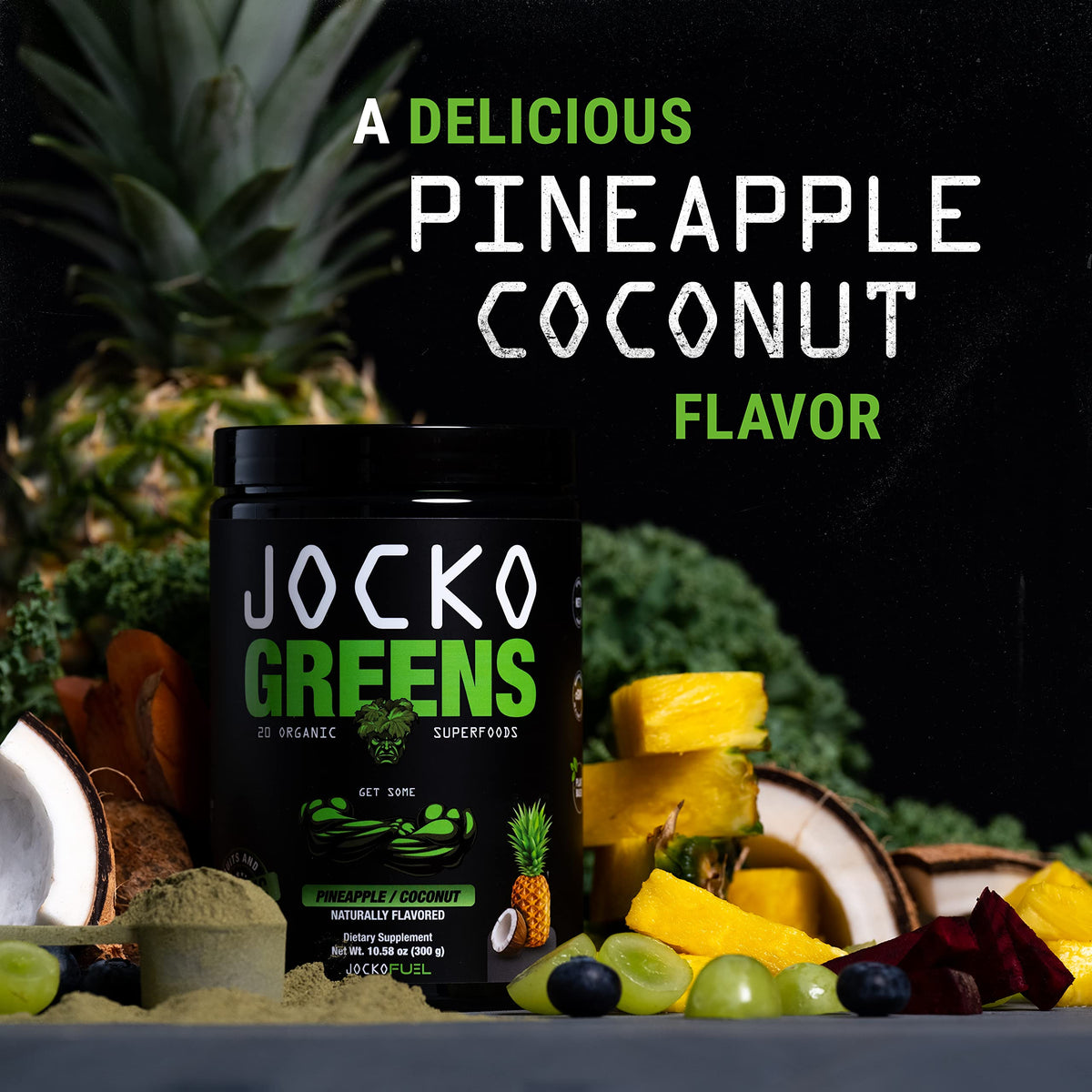 Jocko Fuel Daily Greens Powder - Premium Organic Greens Superfood Powder for Gut Health, Digestion, Bloating, Immune Support with Spirulina, Chlorella, Jocko Fuel