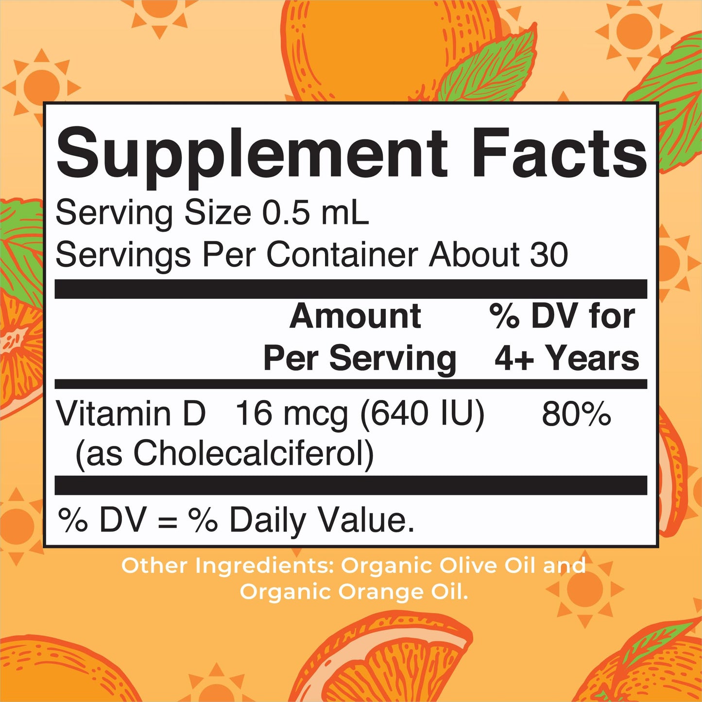 MaryRuth Organics USDA Organic Vitamin D3 Liquid Drops for Kids | 640 IU Vitamin D3 Per Serving | Kids Immune Support & Bone Health Supplement | Formulated for Ages 4-13 | 0.5oz | 30 Servings MARYRUTH'S