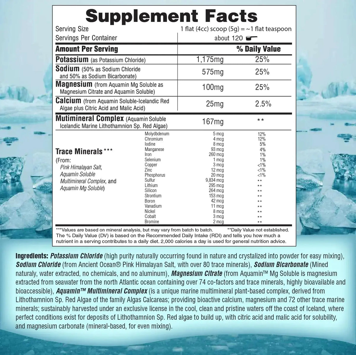 Fast Lyte Fasting Electrolyte Supplement Powder | No Sugar Unflavored Raw Electrolytes | 25% RDI Magnesium and Potassium with Trace Minerals | Carnivore & Keto Friendly FAST LYTE