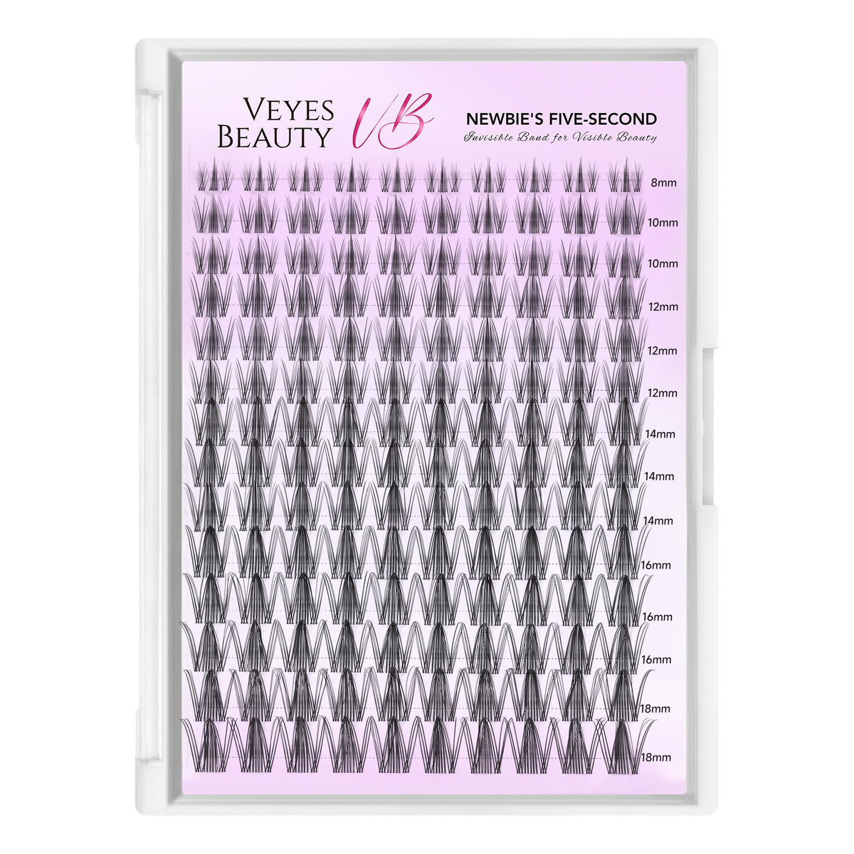 VEYESBEAUTY Manga Lash Clusters Eyelash Extensions Thin & Invisible Band VEYESBEAUTY