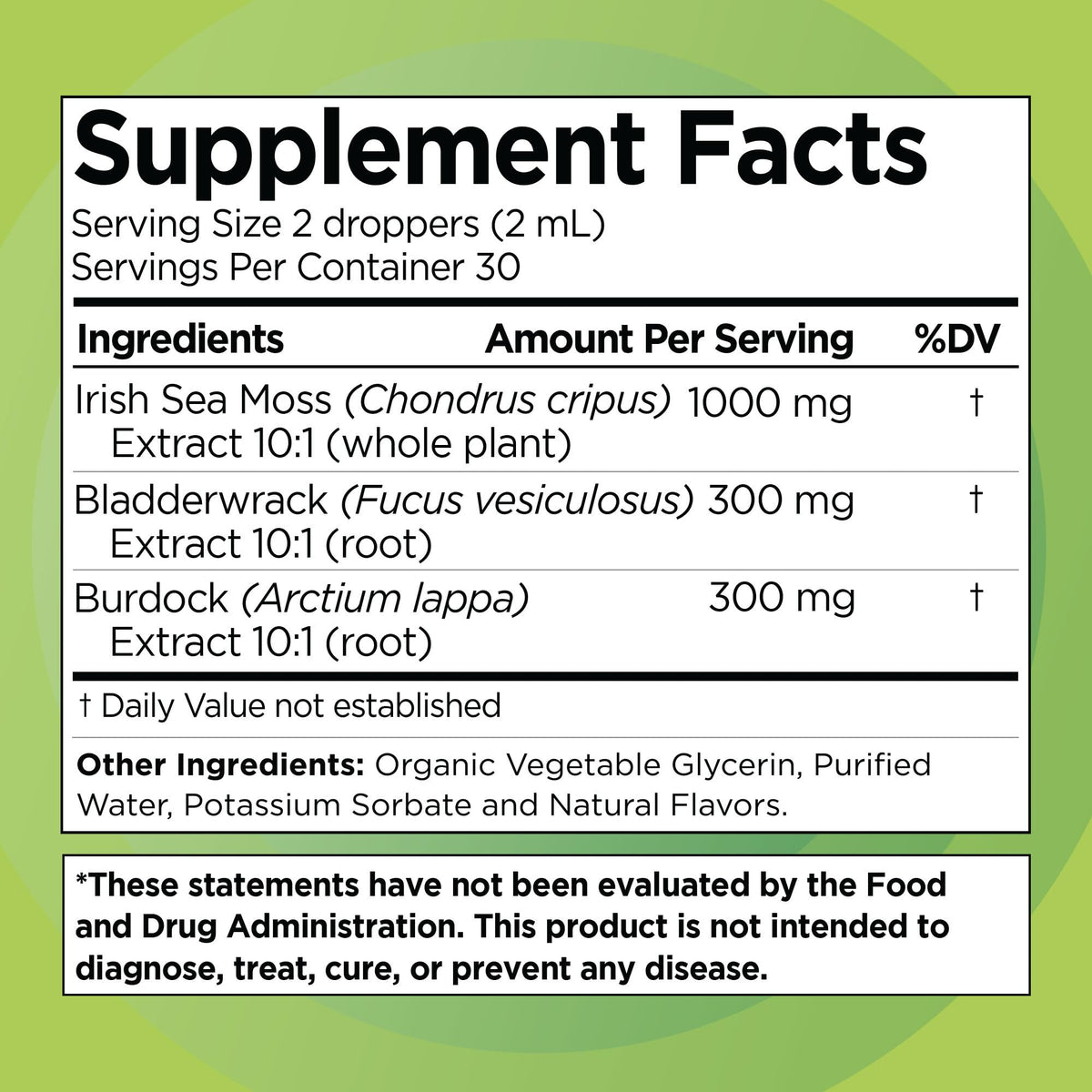 Liquid Naturals Irish Sea Moss Drops - Citrus Berry Flavor - 92+ Essential Minerals & Vitamins - Energy, Skin, Gut, Recovery - Bladderwrack and Burdock Root - 2 fl. oz Liquid Naturals