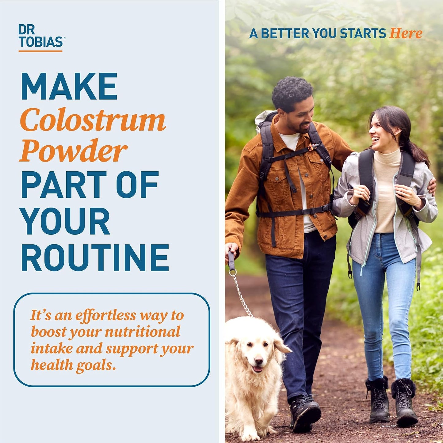 Dr. Tobias Colostrum Powder - Premium Bovine Colostrum Supplement for Immune Support, Gut Health & Muscle Recovery | 3g Per Serving Minimum 30% IgG Unflavored (8 oz 76 Servings)