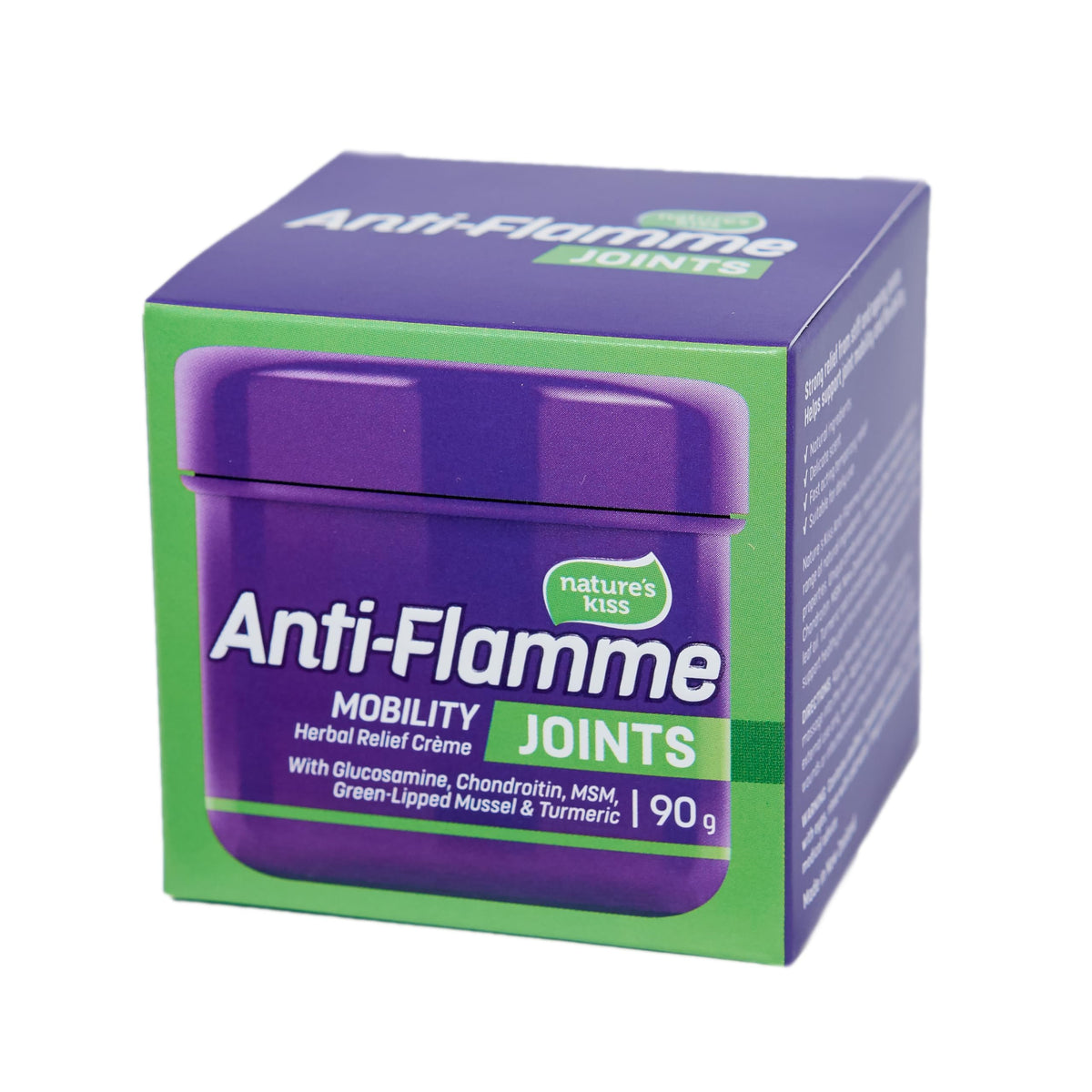 Nature's Kiss - Anti-Flamme Joints - Herbal Cream for Joints - 3oz Tub (90g) Nature's Kiss