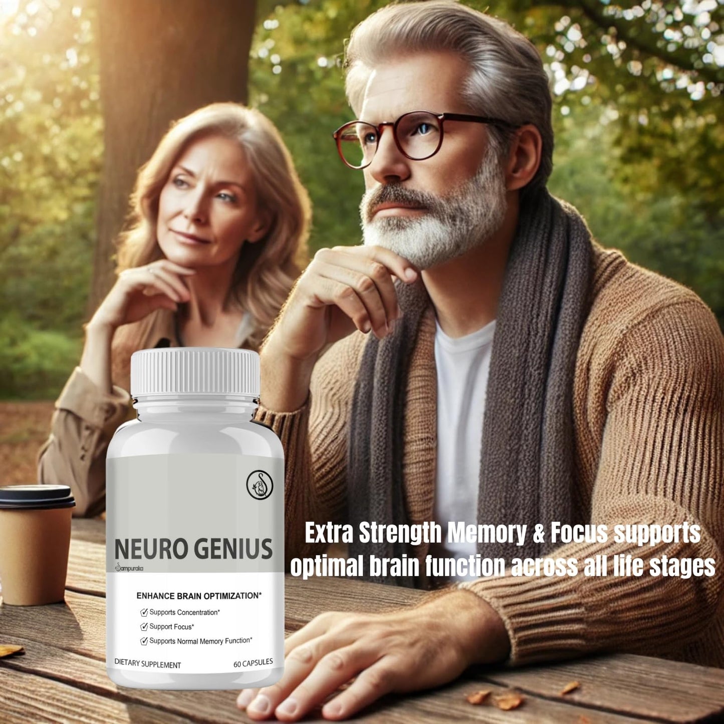 Neuro Genius Advanced Cognitive Support Supplement to uplock Brain Potential Sampuraka