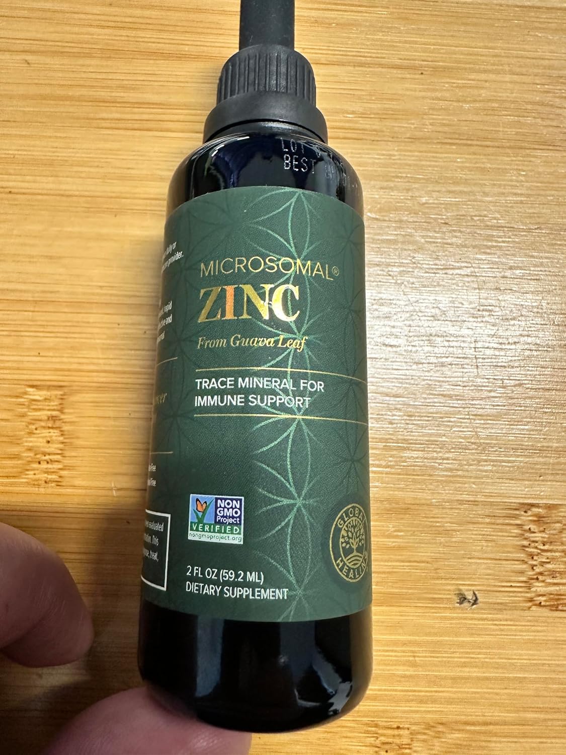 Global Healing USDA Organic Zinc Supplements Liquid - Pure Vitamin Drops for Immune System Boost, Hormone Balance, and Healthy Aging - Natural, Vegan-Friendly, Non-GMO, Organic Zinc Vitamins (2 Fl Oz) Gsupps Australia