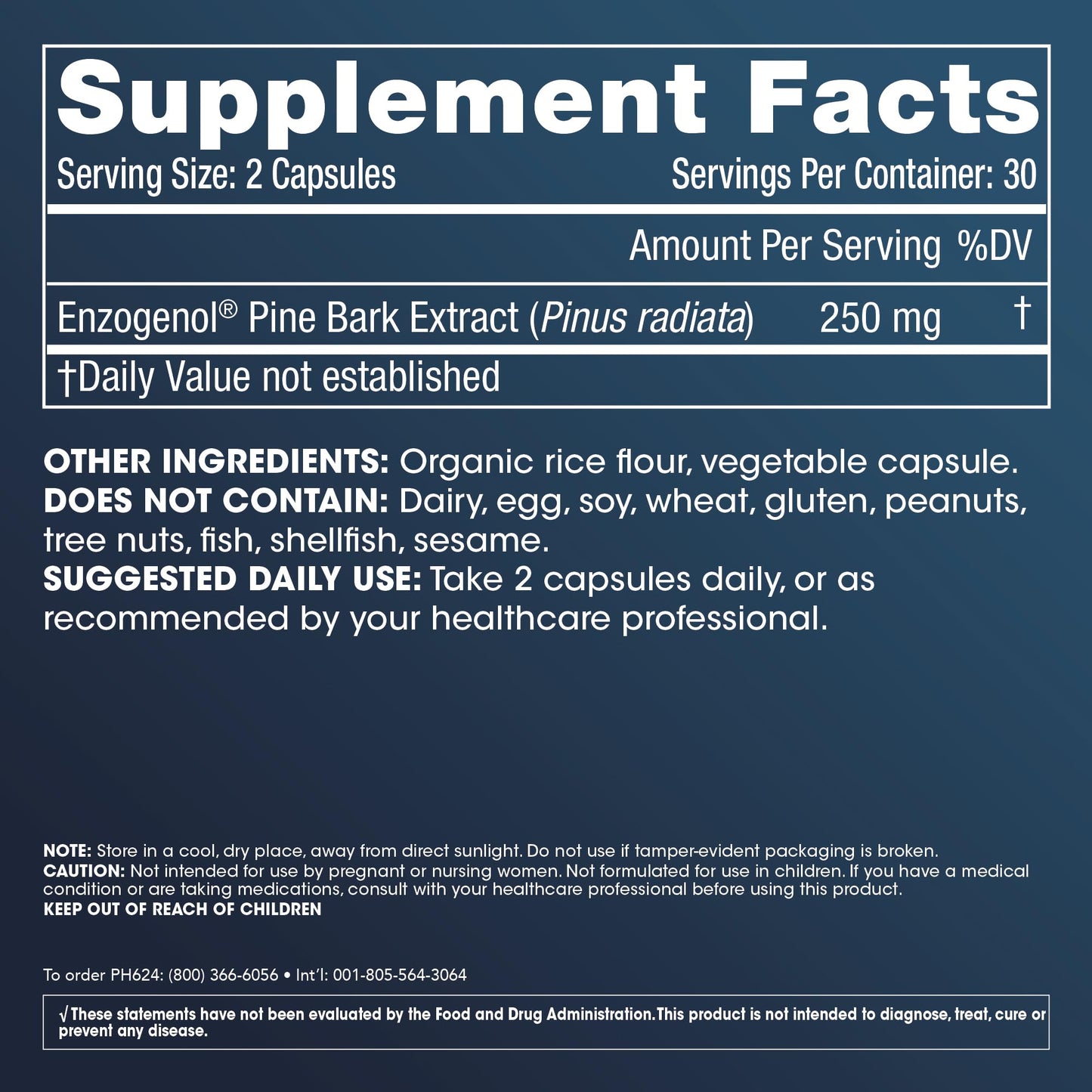 ProHealth Enzogenol Pine Bark Extract | 60 Capsules | New Zealand Sourced Antioxidant Support | Triple 3rd Party Tested, GMP Manufactured in The USA ProHealth