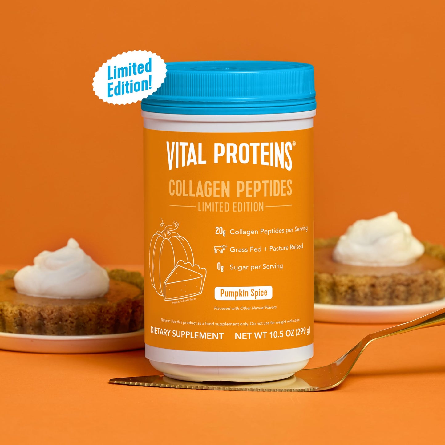 Vital Proteins® Pumpkin Spice Collagen Peptides, 20g Collagen Peptides, Healthy Hair, Skin, Nails & Joints Vital Proteins