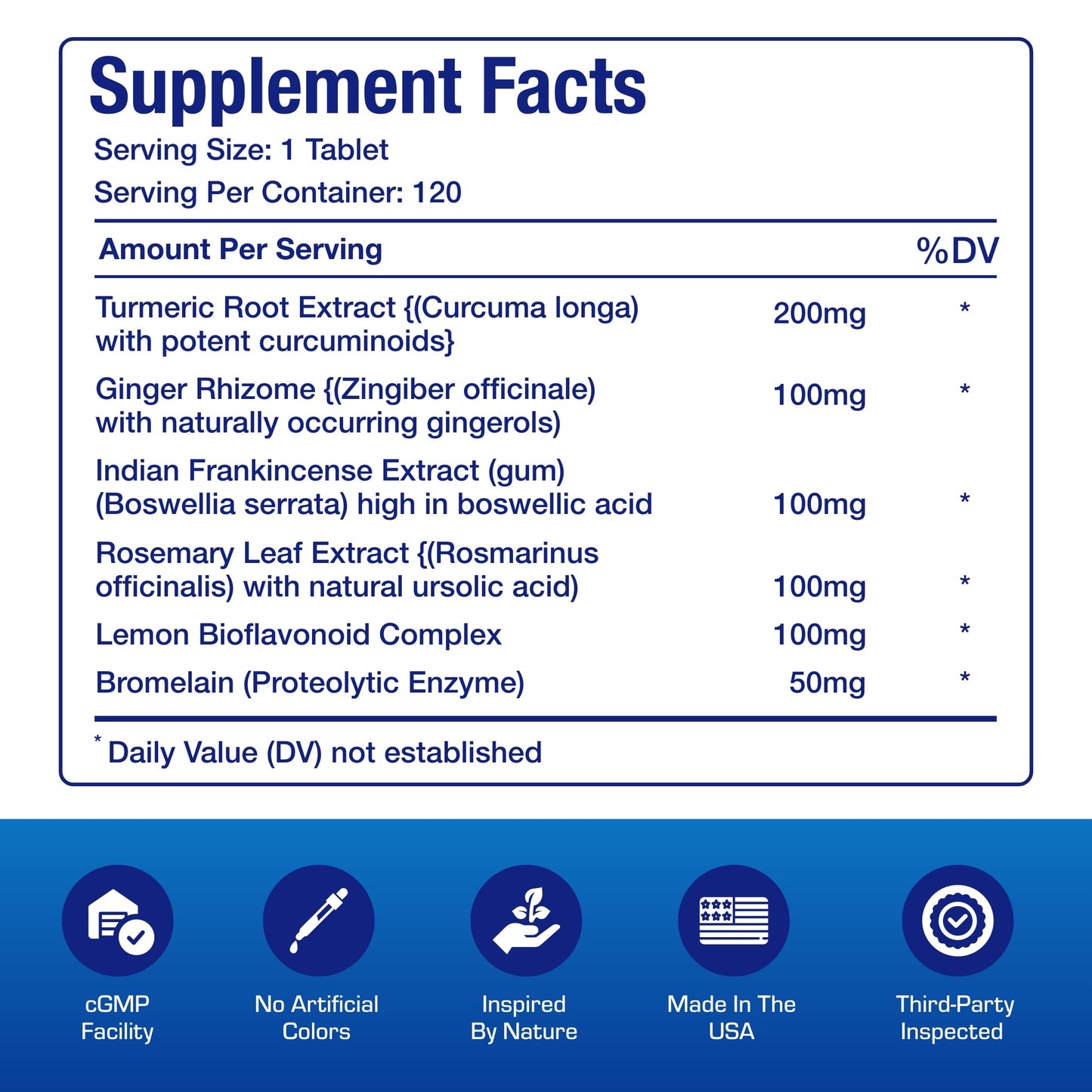 Pro ENZ Joint Support Supplement - Clinical Formula Turmeric Boswellia Supplement for Joint & Cartilage Mobility and Comfort Support Plus Eicosanoid Management with Proteolytic Enzymes (120 Servings) Anabolic Laboratories