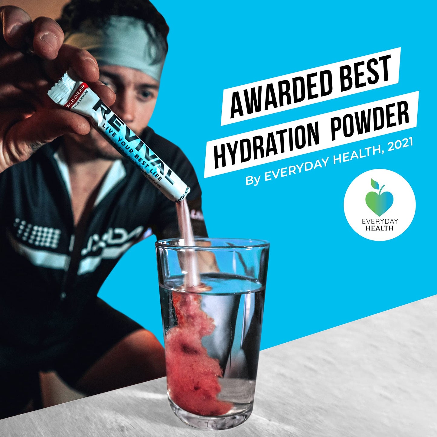 Revival Rapid Rehydration, Electrolytes Powder - High Strength Vitamin C, B1, B3, B5, B12 Revival Shots