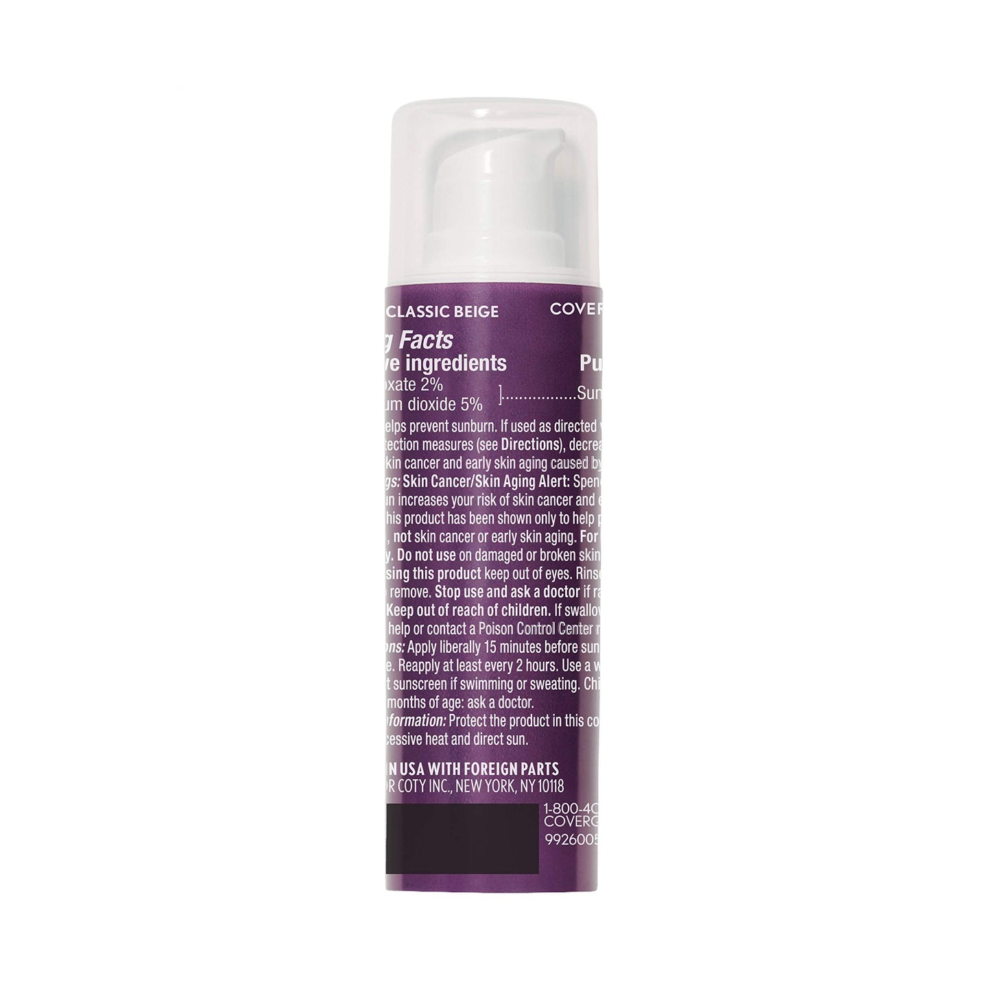 COVERGIRL Advanced Radiance Age-Defying Foundation Makeup, Classic Beige, 1 oz (Packaging May Vary) COVERGIRL