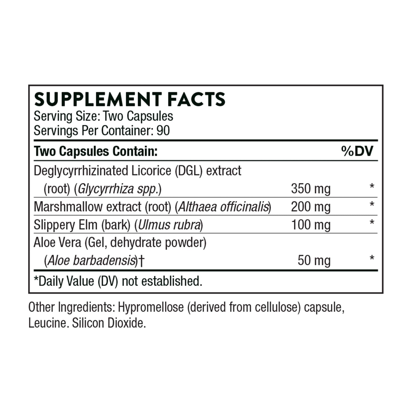 Thorne GI Relief - Digestion Supplement Supports Gut Health & Bloating Relief - Made with Marshmallow Root Extract & Digestive Enzymes - 180 Capsules - 90 Servings Thorne