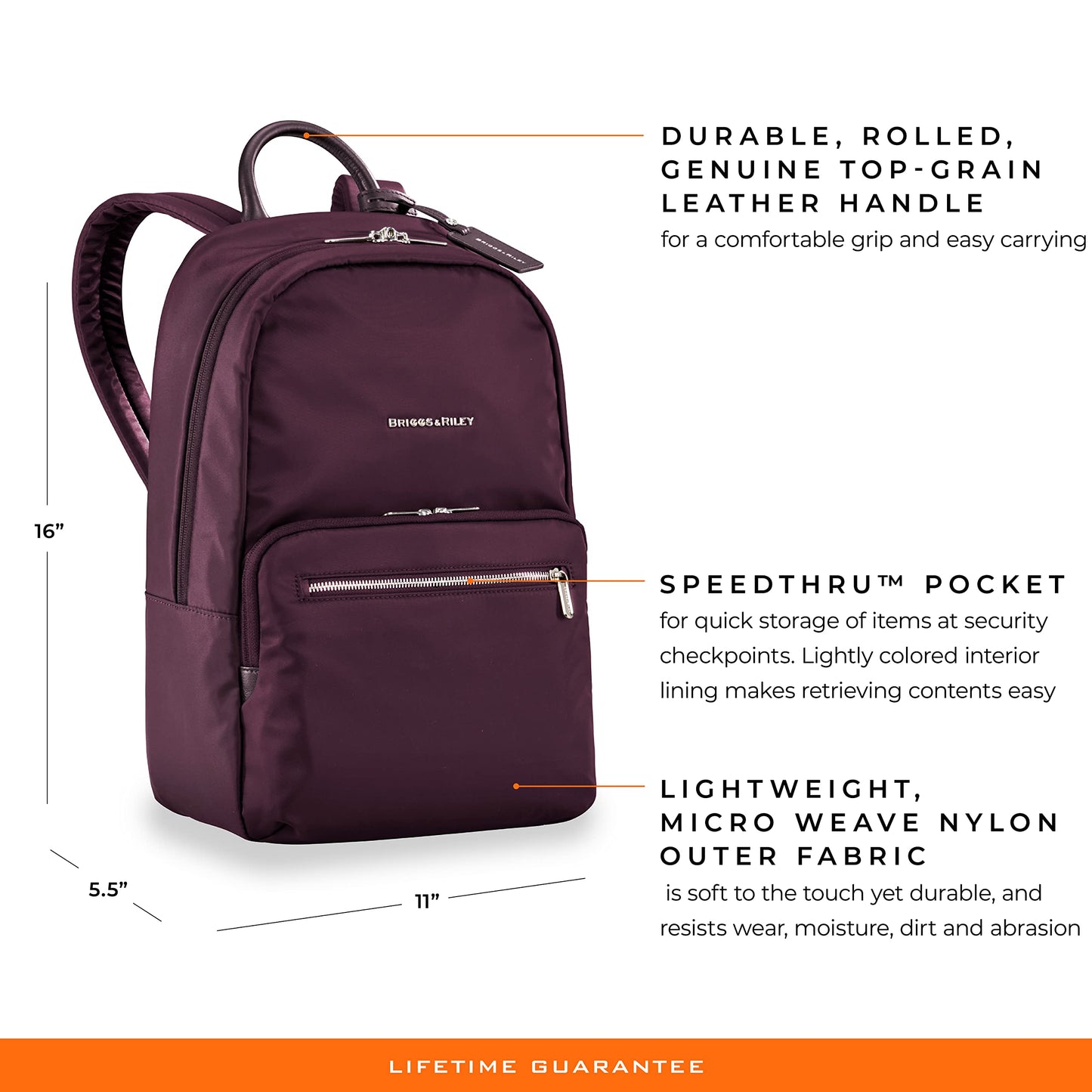 Briggs & Riley Medium Cargo Backpack for Women & Men - Laptop Backpack, For Work & Travel, Lightweight & Durable, Padded Straps, Fits up to 15" Laptop - @work Collection, Black Gsupps Australia