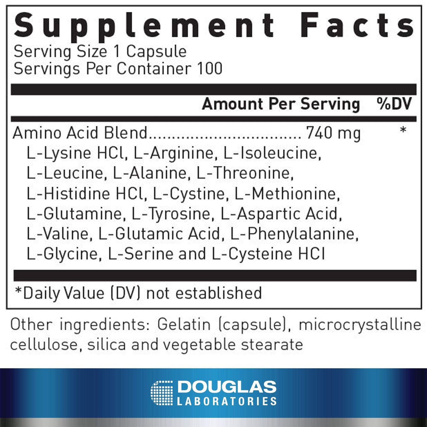 Douglas Laboratories Aminoblend | Nutritionally Balanced Mixture of Amino Acids | 100 Capsules Douglas Laboratories