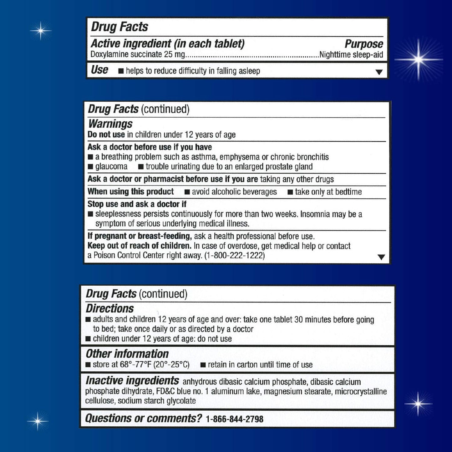 Unisom SleepTabs, Nighttime Sleep-aid, Doxylamine Succinate, 80 Tablets Unisom