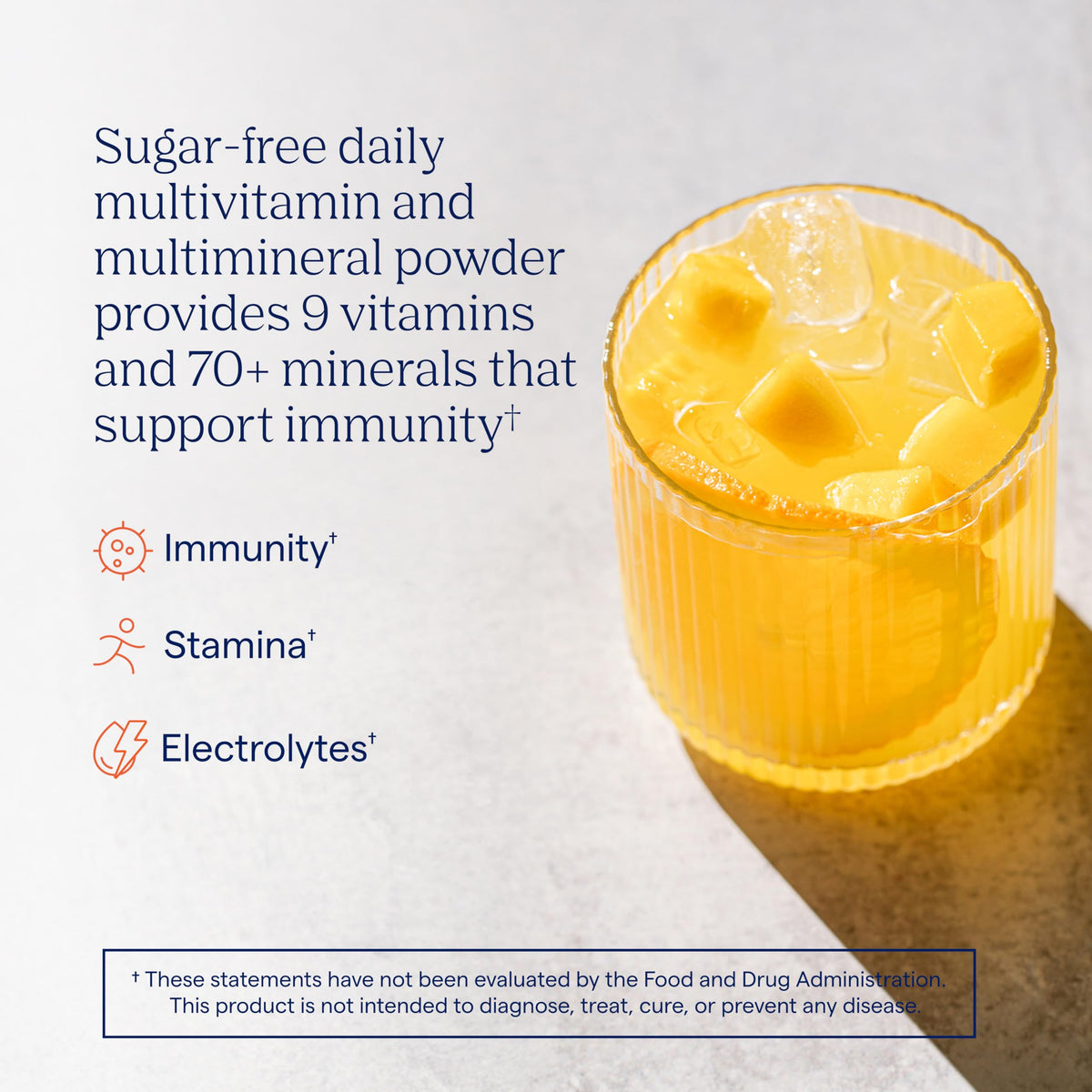 Trace Minerals Power Pak Multivitamin and Multimineral Packets - Electrolyte Support - 1200 mg Vitamin C plus 70+ Trace Minerals - Sugar Free - Orange Mango Flavor - 30 Packets Trace Minerals