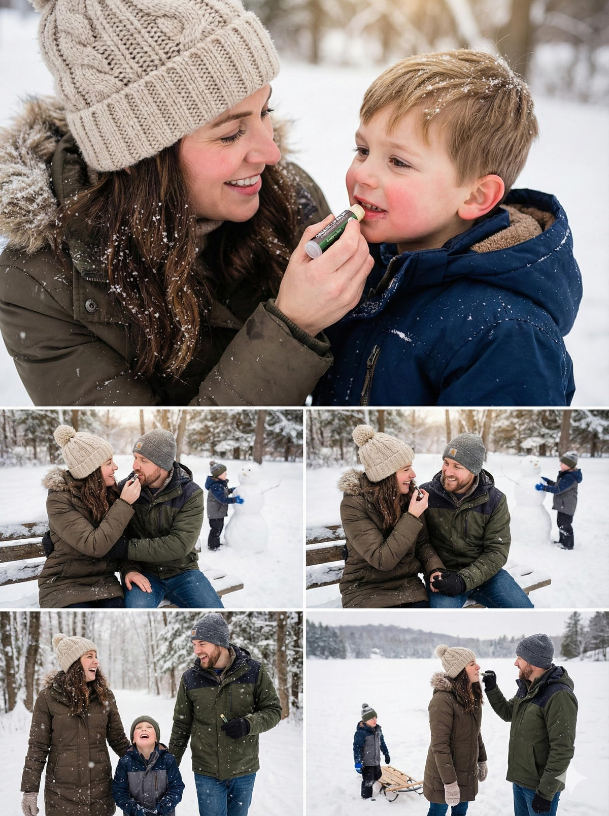 Earth's Daughter Organic Lip Balm - Moisturizing 6-Pack Earth's Daughter