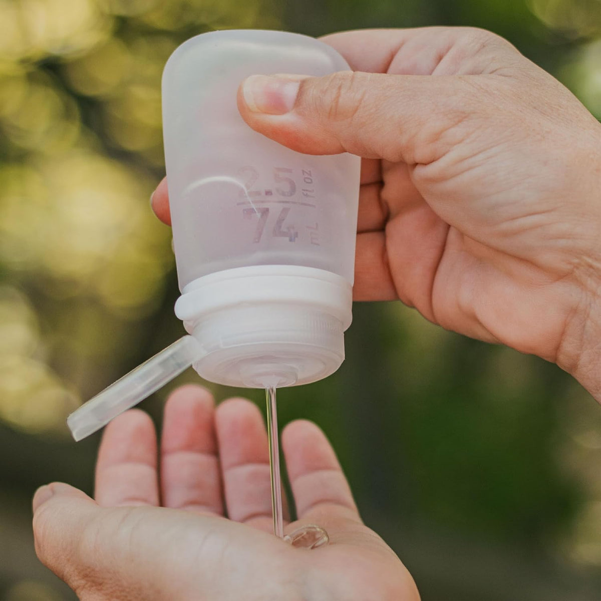 humangear GoToob+ 3-Pack, Large (3.4 fl oz), Clear/Purple/Teal | Refillable & Leak-Proof Silicone Travel Size Bottles with Locking Cap for Toiletries, Camping & TSA Carry-On Gsupps Australia