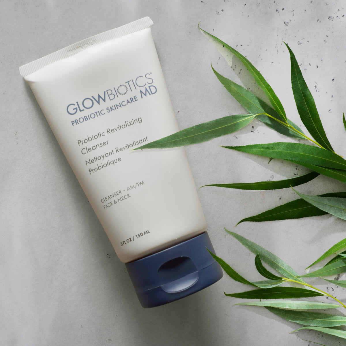 Glowbiotics Probiotic Revitalizing Cleanser - Anti-Aging Face Wash with Peptides - 5 oz - Hydrating Gel for Hormonal, Dry & Mature Skin Glowbiotics