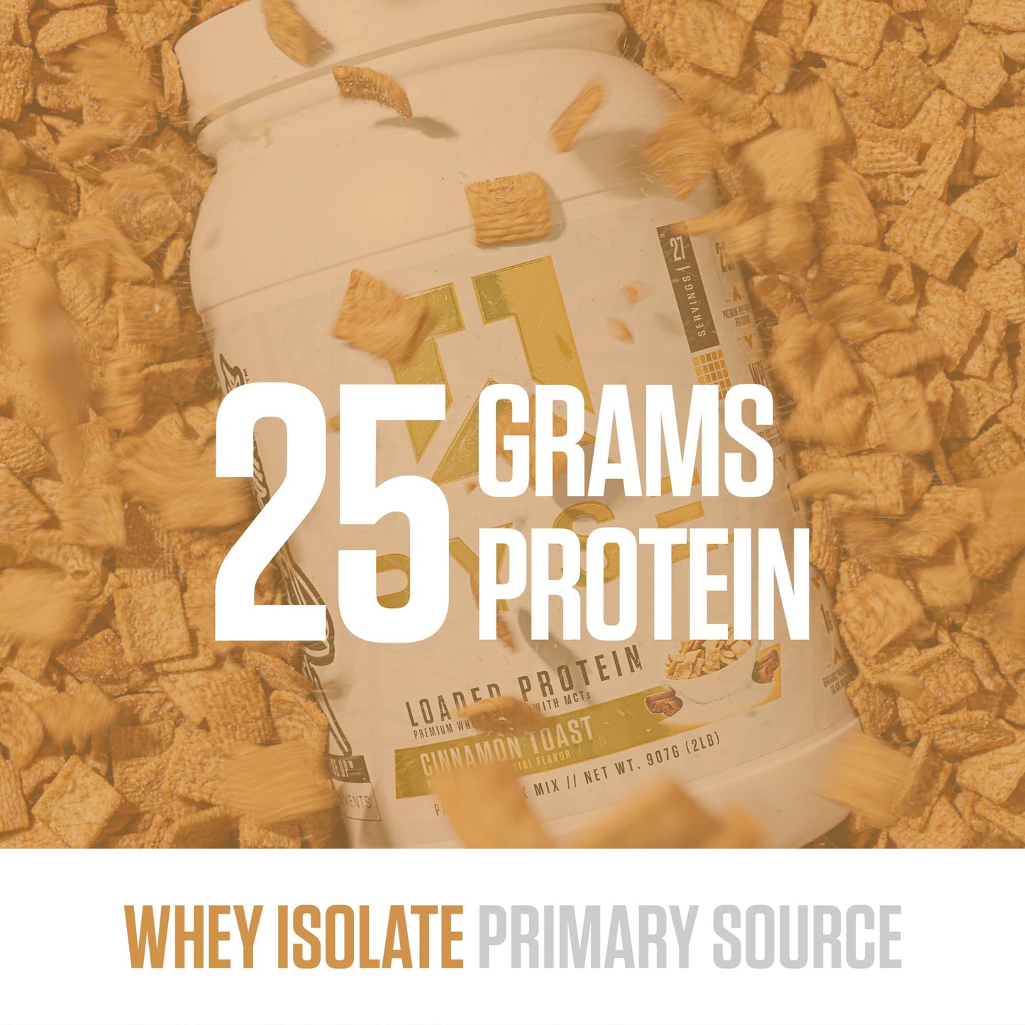 RYSE Loaded Protein Powder - Jet-Puffed Marshmallow - 25g Whey Protein Isolate & Concentrate with Prebiotic Fiber & MCTs - Low Carb, Low Sugar, Digestive-Friendly - 27 Servings / 2 lb Tub Gsupps Australia