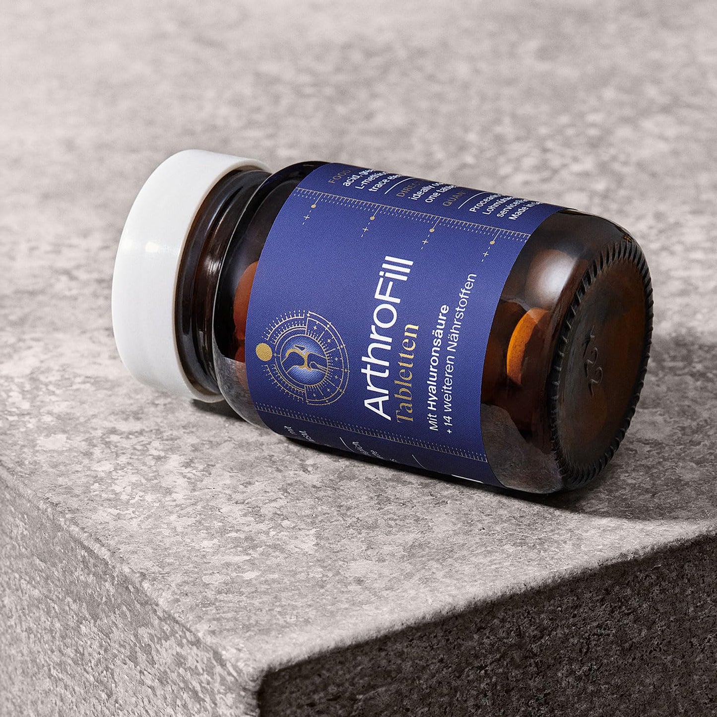 ArthroFill™ Tablets - Proven European Joint Relief - Vegan Hyaluronic Acid - Nutrient Complex - Support Active Movement Functions with 15 Vital Micronutrients - Made in Germany ArthroFill