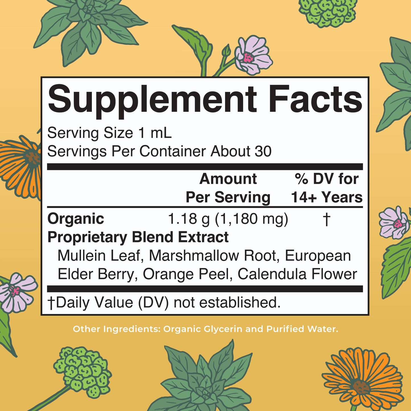 MaryRuth Organics USDA Organic Respiratory Health Liquid Drops with Mullein Leaf | Marshmallow Root & Elderberry | Mullein Drops for Lungs Herbal Blend | Immune Support Supplement | Vegan | 1 Fl Oz MARYRUTH'S