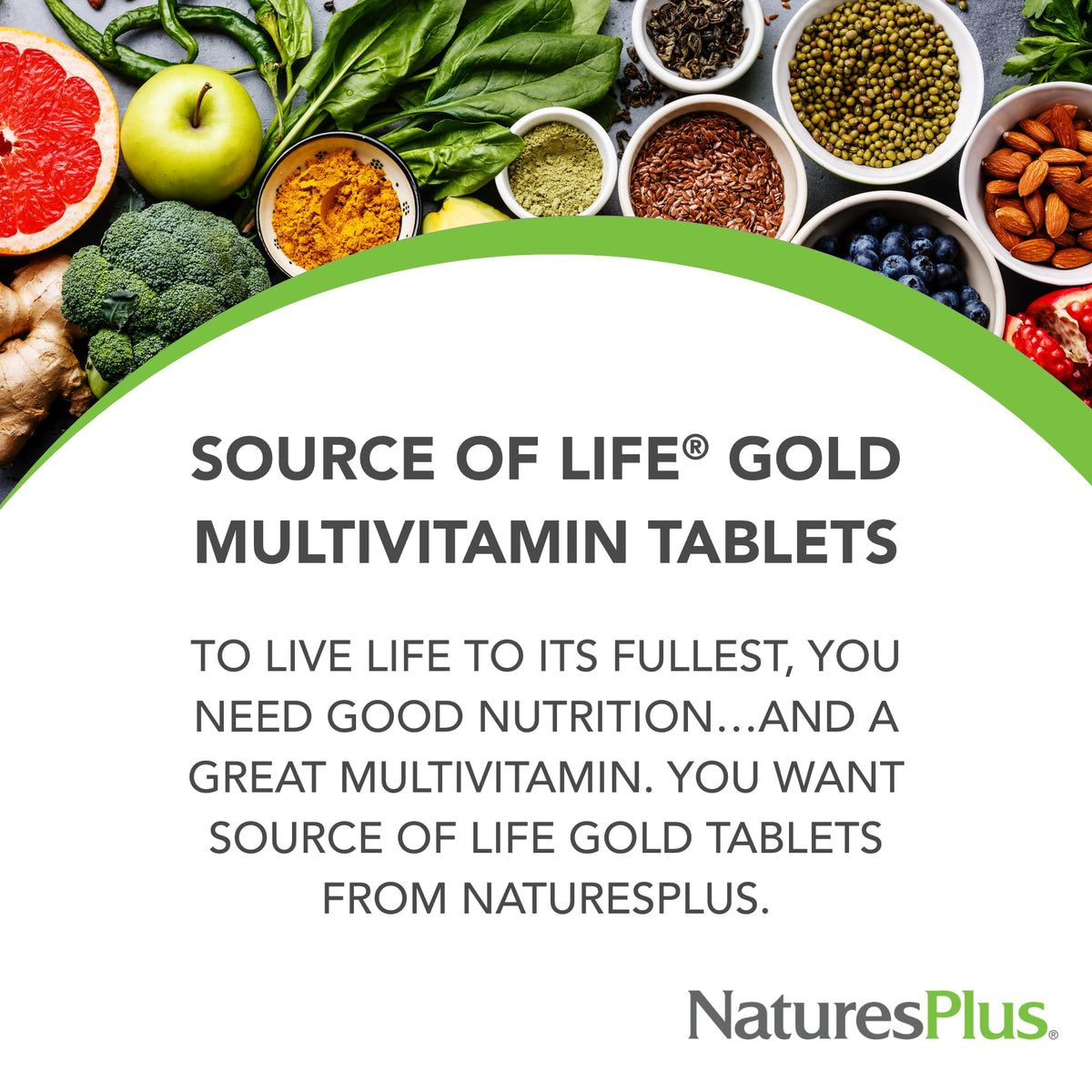 Natures Plus Source of Life Gold Multivitamin - 180 Tablets - Blood Support, Bone Support, Healthy Immune System NaturesPlus