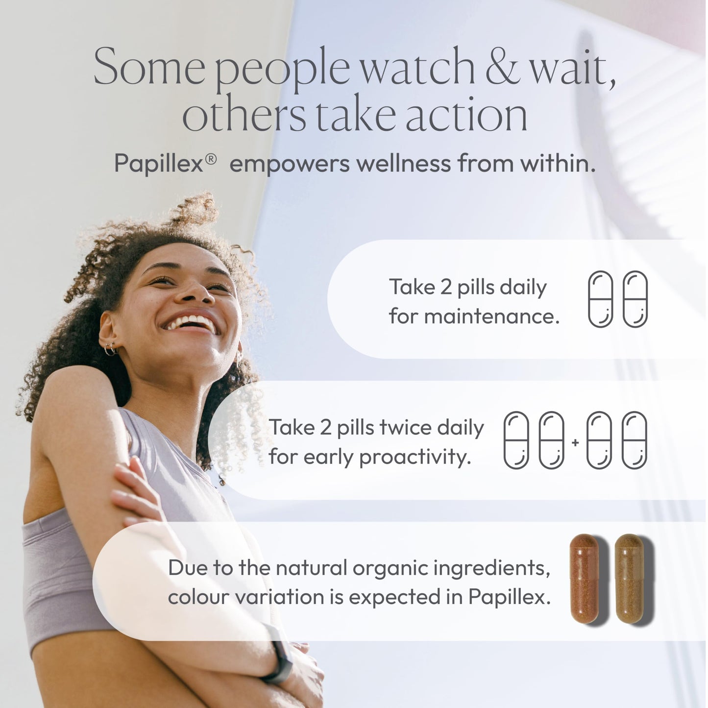 Papillex Dietary Supplement Tablets All Natural Immune Support - Immunity Defense - Best Immune System Booster - Organic 60 Capsules Bottle (Single Bottle) Papillex