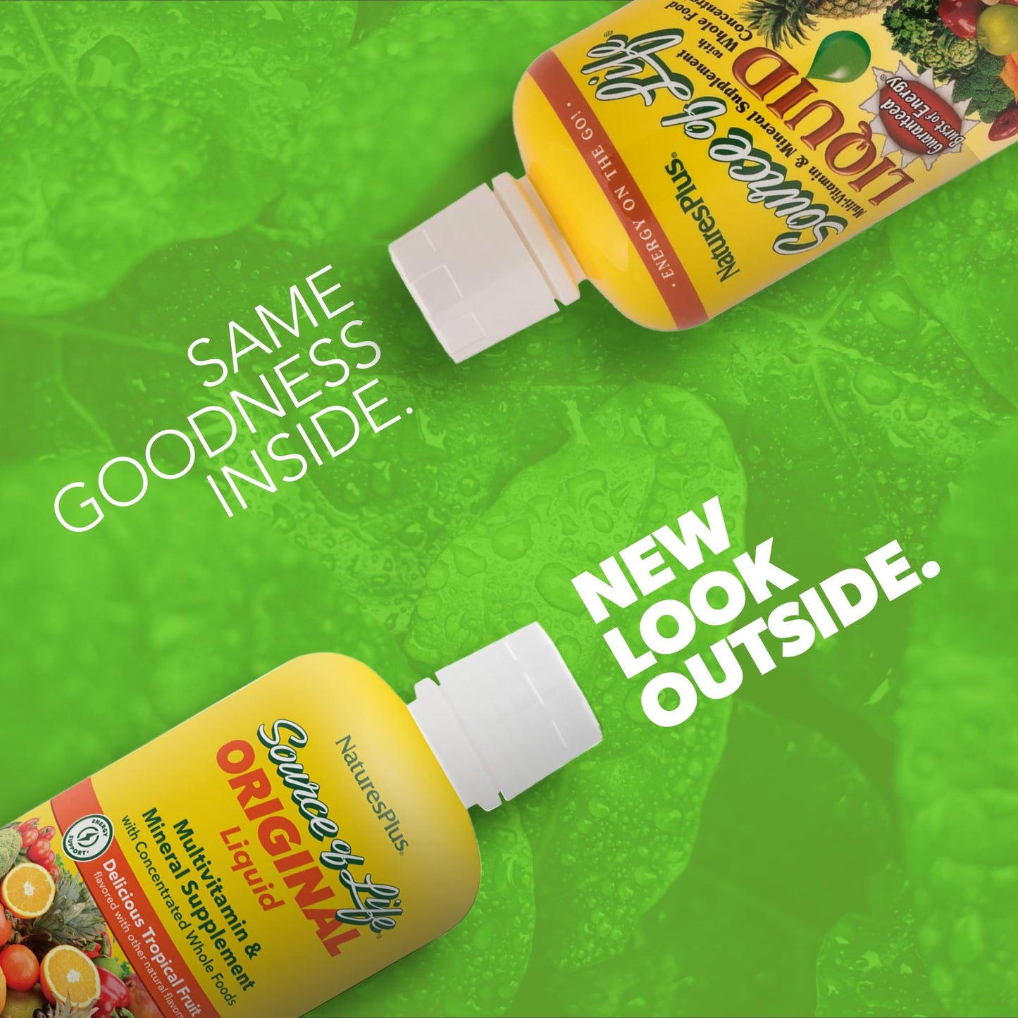NaturesPlus Source of Life Liquid - 30 fl oz - Tropical Fruit Flavor - Wholefood Supplement, Energy Booster, Antioxidant - Vegetarian, Gluten-Free - 30 Servings Aus Healthcare