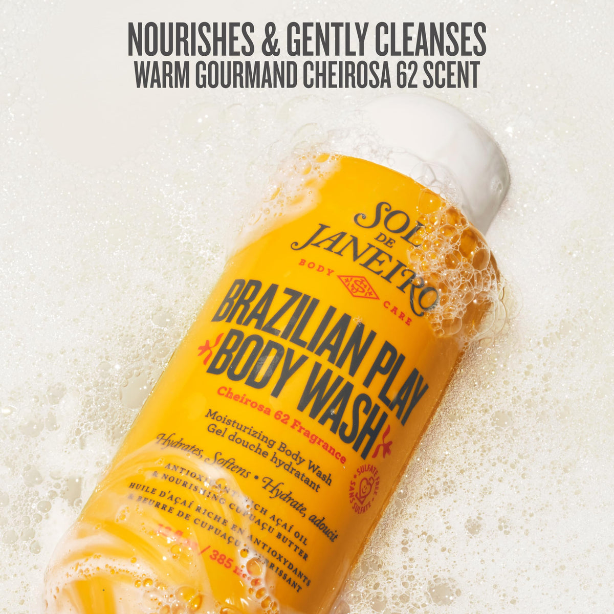 Sol de Janeiro Brazilian Play Moisturizing Shower Cream Gel Body Wash 385mL/13.0 fl oz. Sol de Janeiro