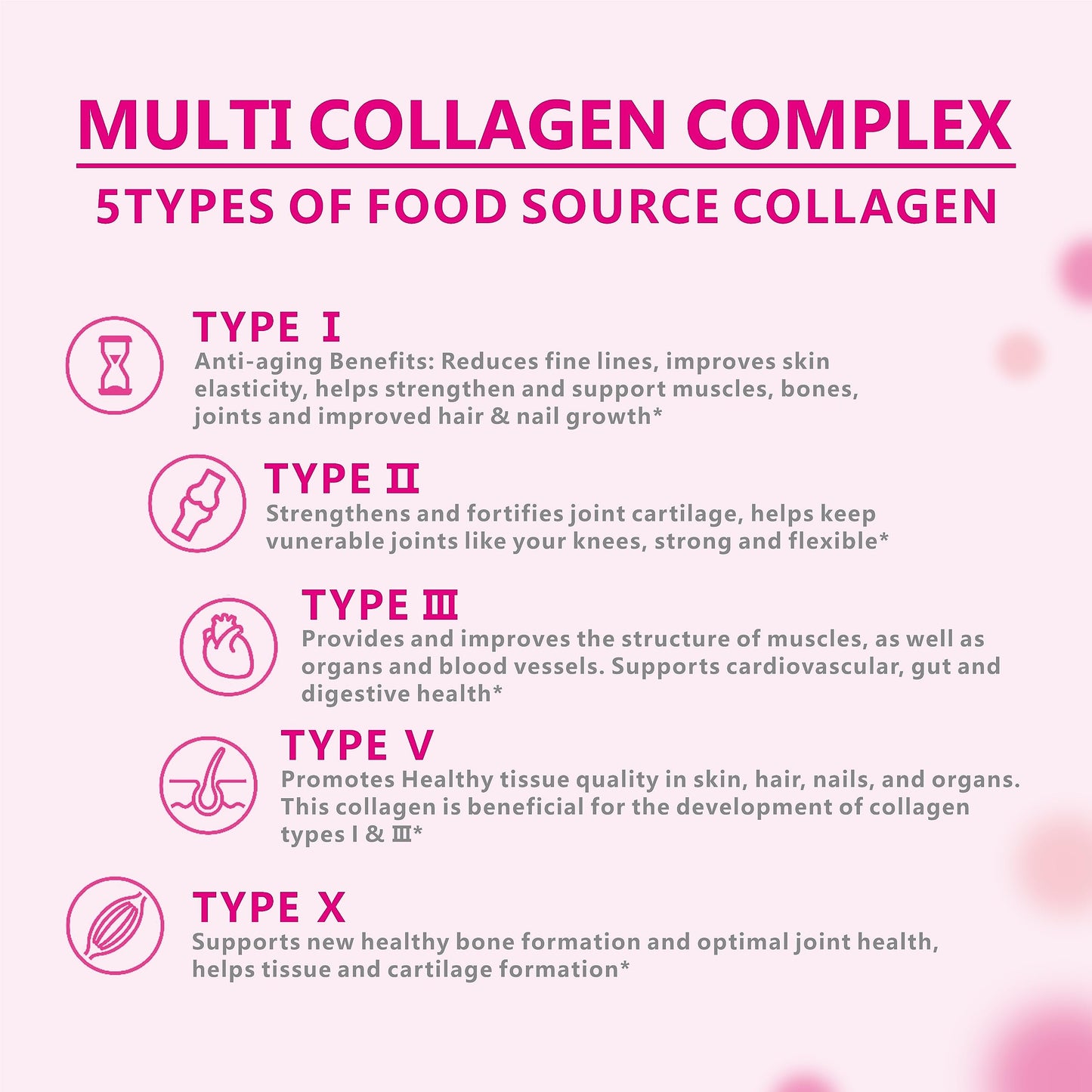 OMOGS Collagen Peptides Powder, with Prebiotics & Cranberry Extract -Hydrolyzed Collagen Peptides Support Hair, Skin, Nail, Bone & Digestive Health OMOGS