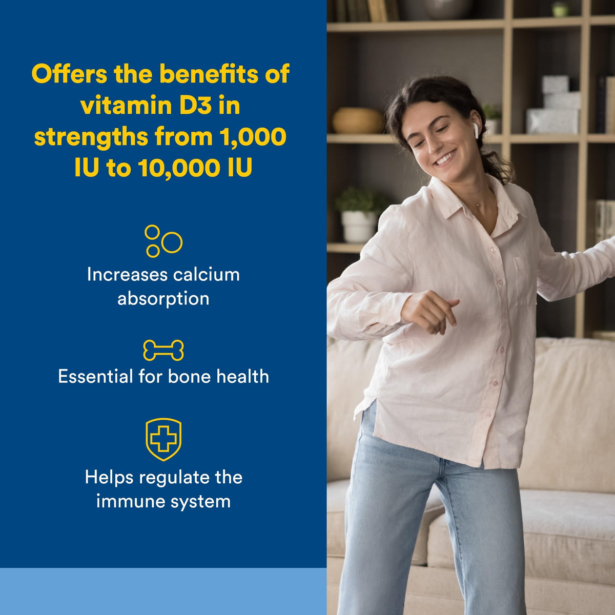 Natural Factors, Vitamin D3 5000 IU (125 mcg), Supports Strong Bones, Muscles and Immune Function, 360 Softgels Natural Factors