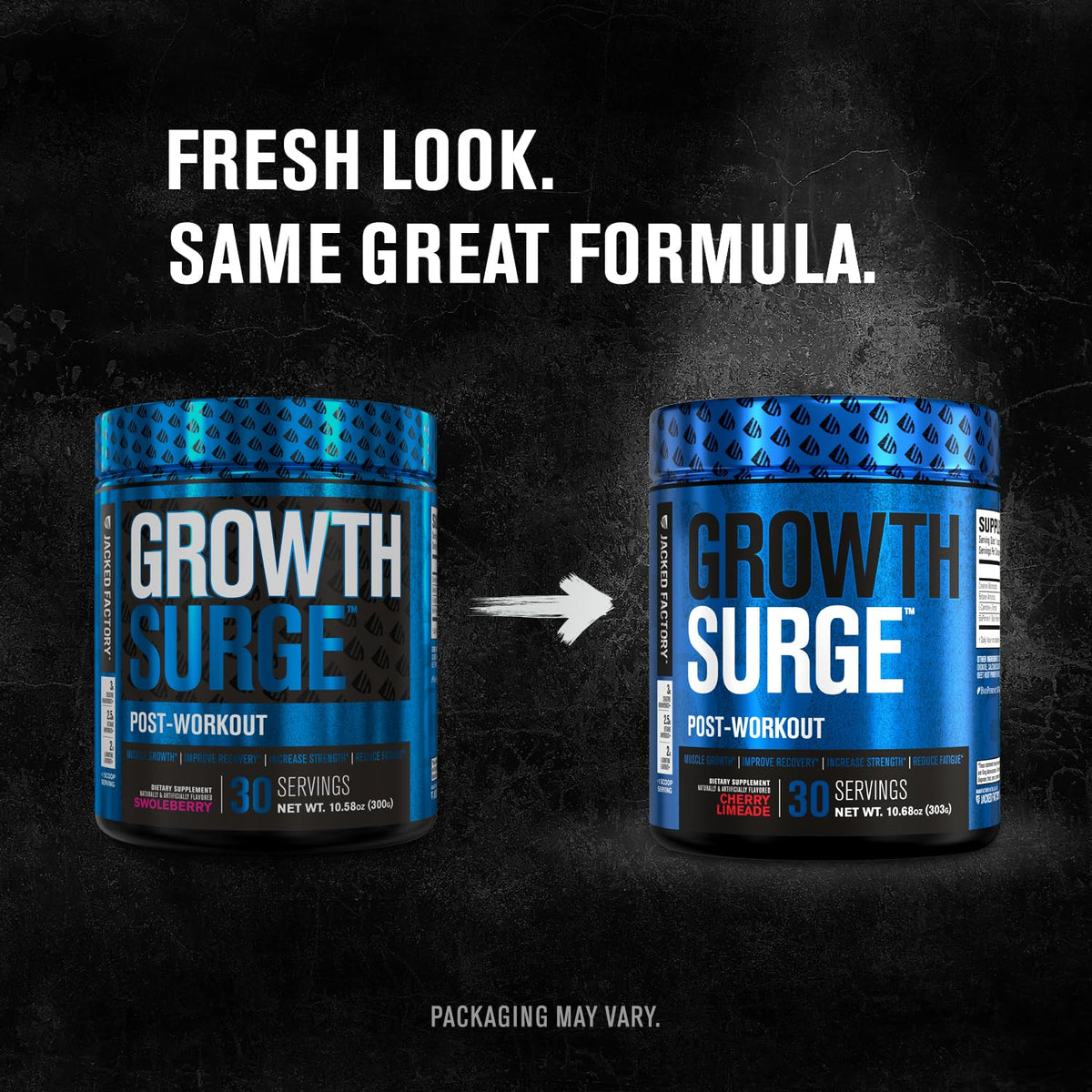 Jacked Factory Growth Surge Creatine Post Workout w/L-Carnitine - Daily Muscle Builder Jacked Factory