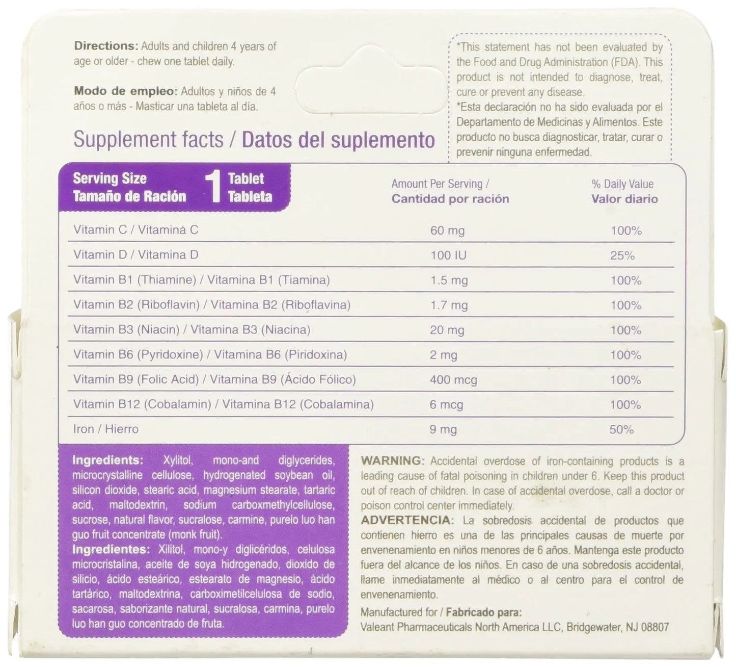 Bedoyecta Children's Chewables, 50 Count Bedoyecta