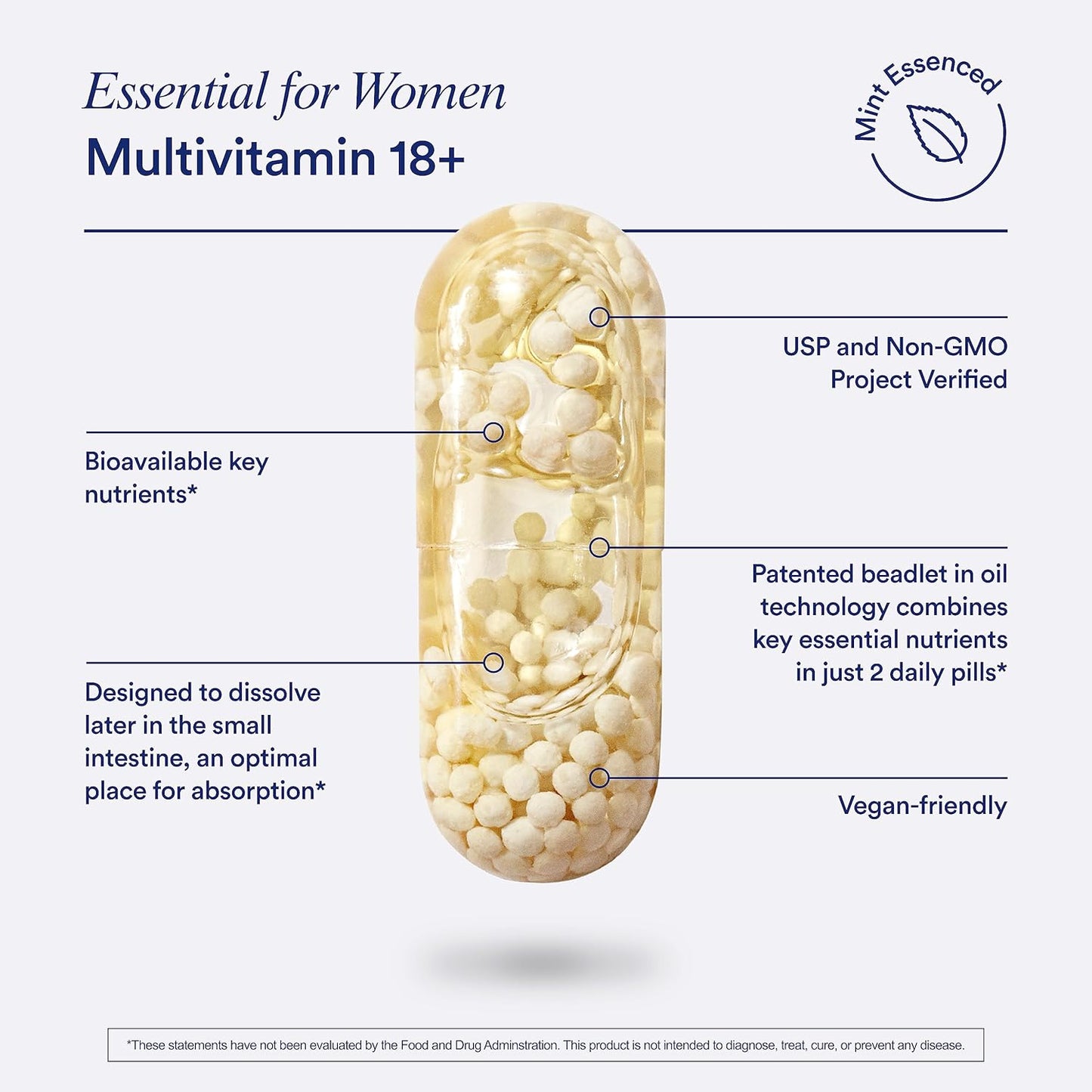Ritual Women's 18+ Multivitamin and Prenatal Probiotics - Support Microbiome, Digestive, Vaginal and Baby's Immune Health - Support Heart, Bone, and Brain Health - Vegan - 30 Servings Gsupps Australia