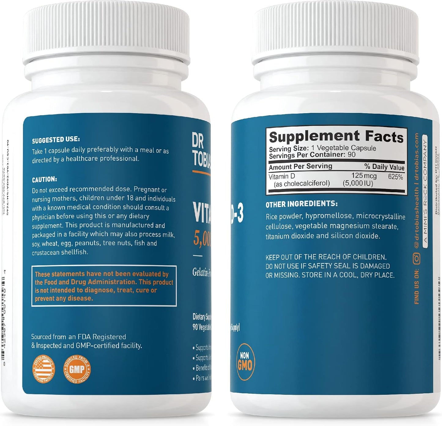 Dr. Tobias Colon 14 Day Cleanse and Vitamin D3 5000 IU Support Overall Health, Immune System and Digestive System. Non-GMO Gut Cleanse and Vitamin for Men & Women. Gsupps Australia
