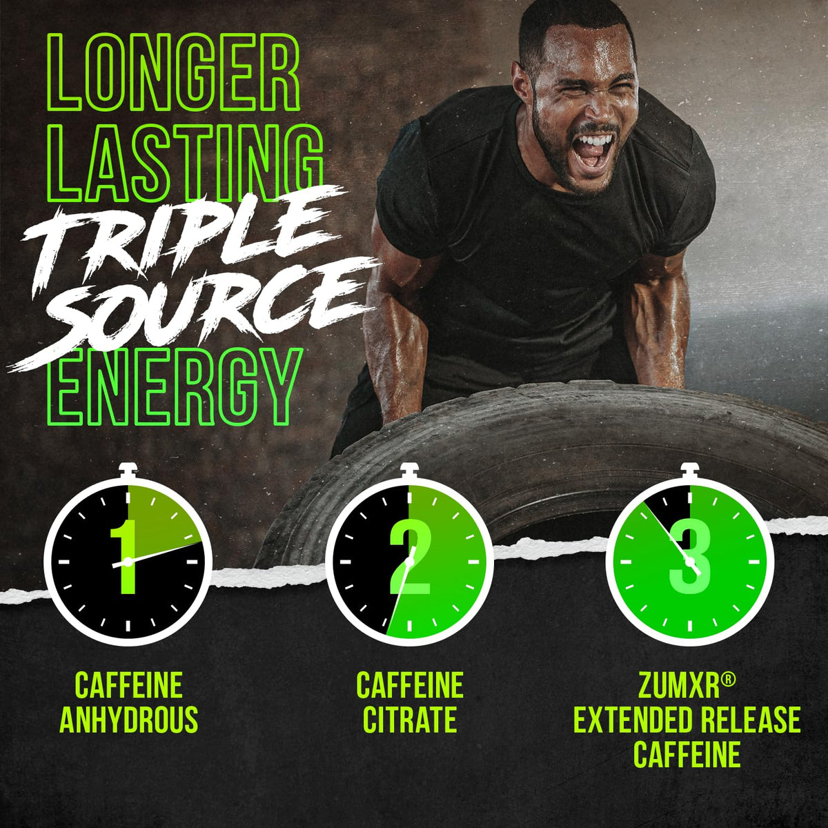 ALPHA LION Superhuman Extreme High Stim Pre Workout Powder, Beta Alanine, L-Taurine & 356mg Tri-Source Caffeine for Sustained Energy, Nitric Oxide & Citrulline for Pump (21 Servings, Slaughtermelon) Gsupps Australia