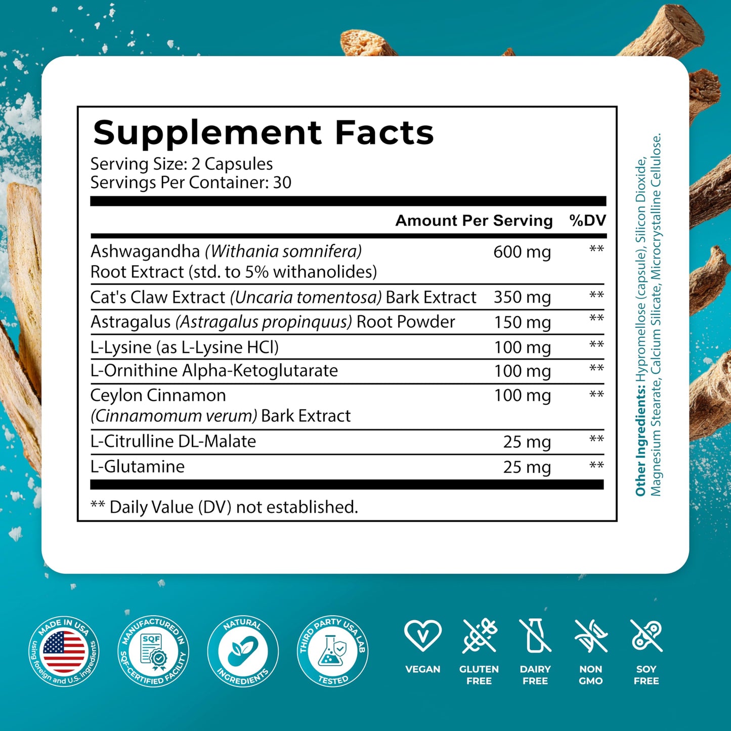 PUREHEALTH RESEARCH Youth Switch - Anti Aging Supplement for Women & Men - Longevity Mix for Healthy Aging - with Ashwagandha, Cat's Claw Extract, Astragalus Root, L-Lysine HCL & More - 60 Capsules PUREHEALTH RESEARCH