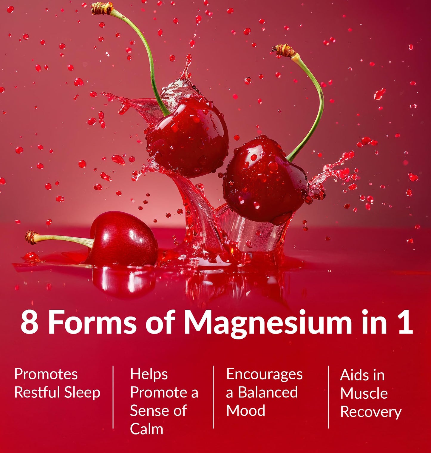 BIOptimizers Magnesium Breakthrough Drink - 8 Forms of Magnesium, Electrolytes, Sleep Health, Stress, Muscle Recovery, Heart Support | Glycinate, Citrate, Malate- Tart Cherry BIOptimizers