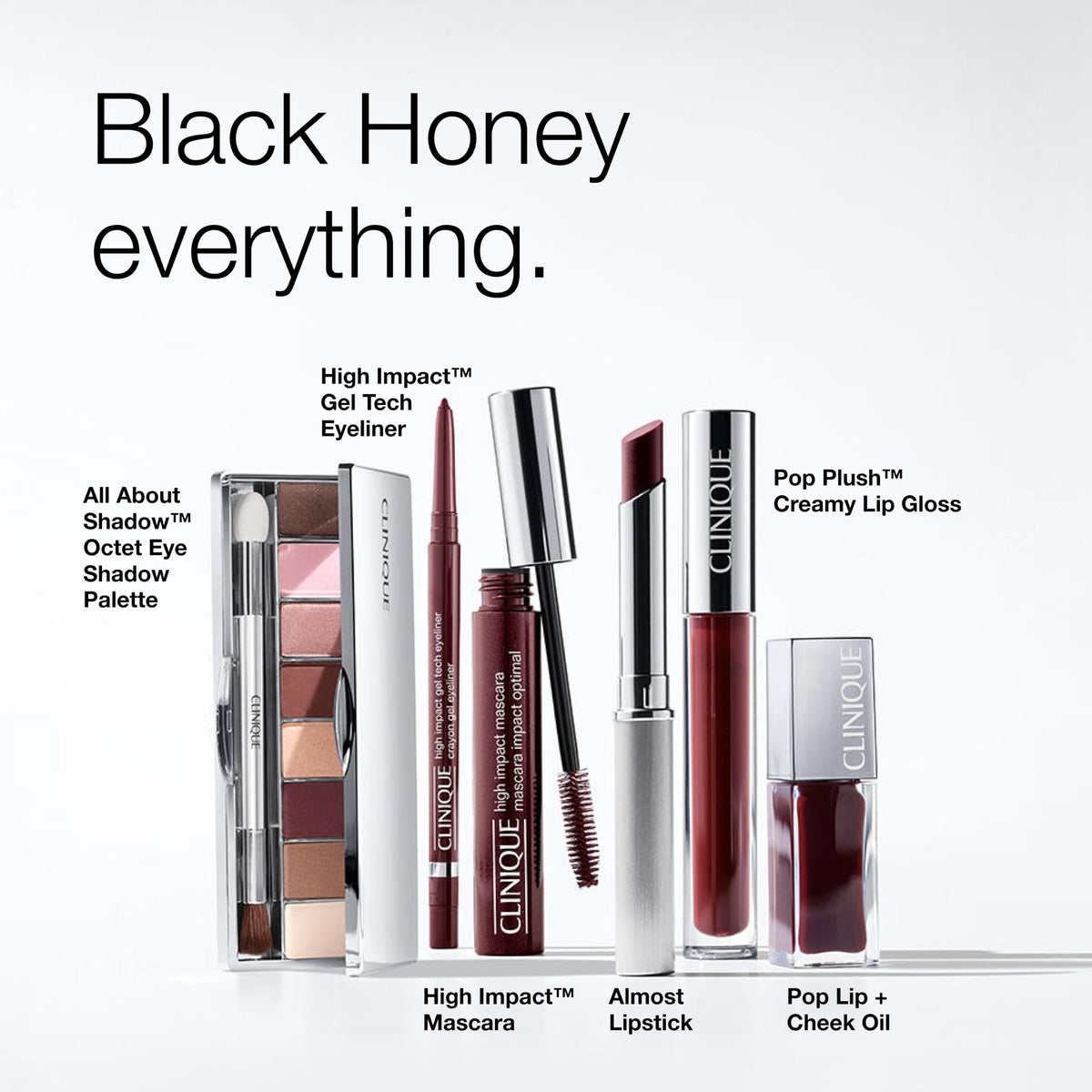 Clinique High Impact Gel Tech Eyeliner Pencil | Waterproof, Smudge Resistant + Safe For Sensitive Eyes, Black Honey Clinique