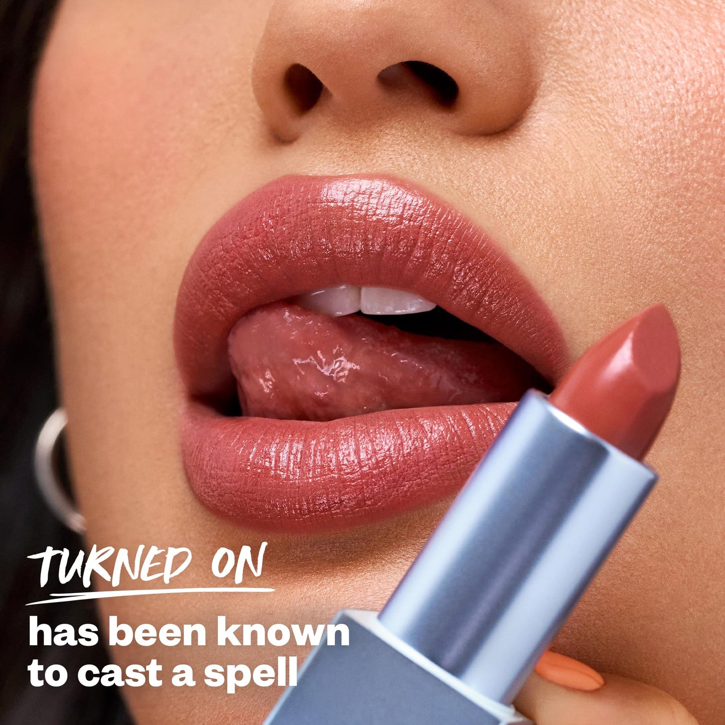 Kosas Weightless Lip Color Nourishing Satin Lipstick - High Impact Lip Color with Clean Formula - Comfy Feel & Soft Finish - Turned On Kosas