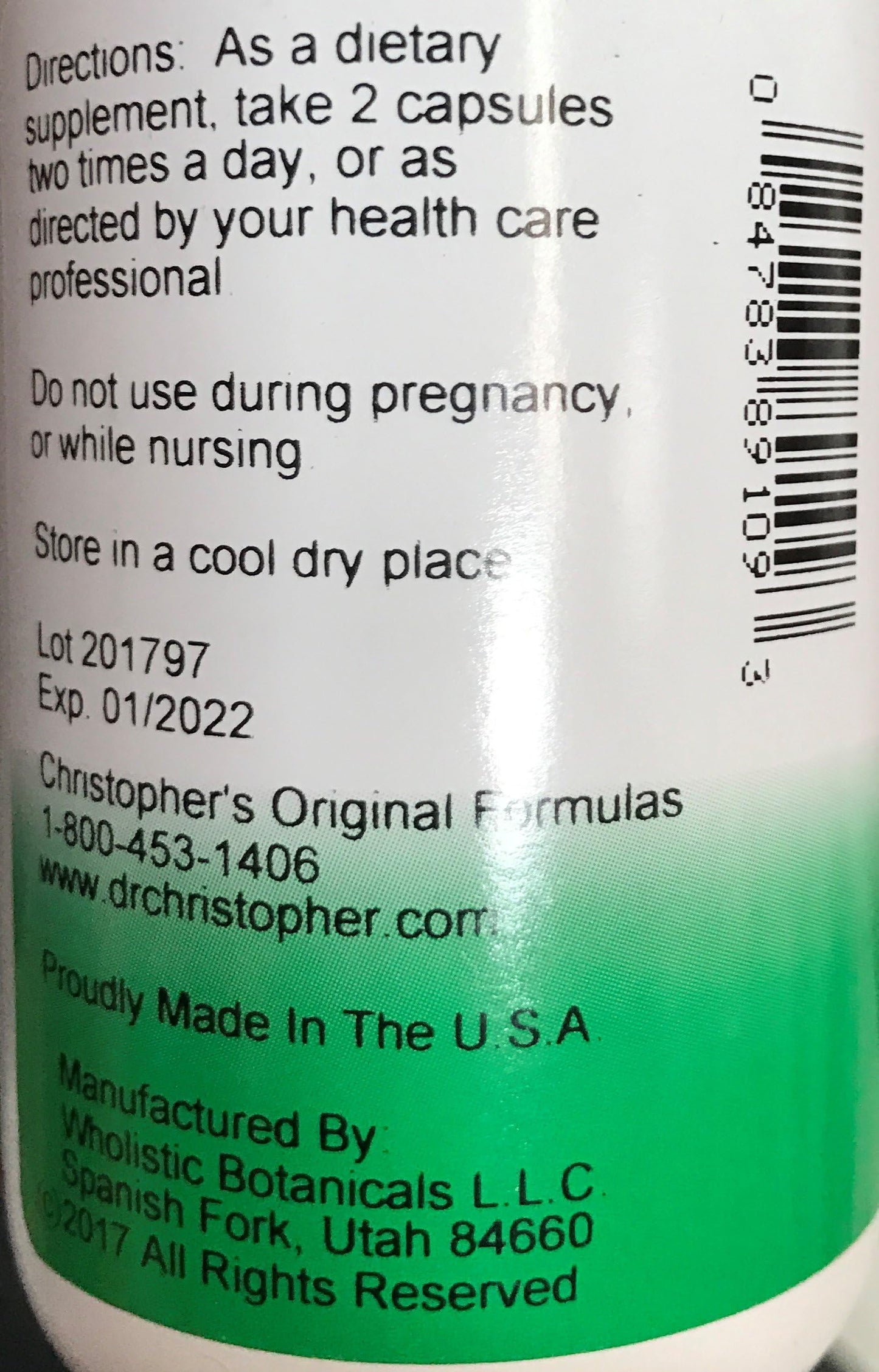Christopher's Original Formulas Sinus Plus, Sinus Support Capsules, Whole Herb Synergistic Blend, 100 Count Christopher's Original Formulas