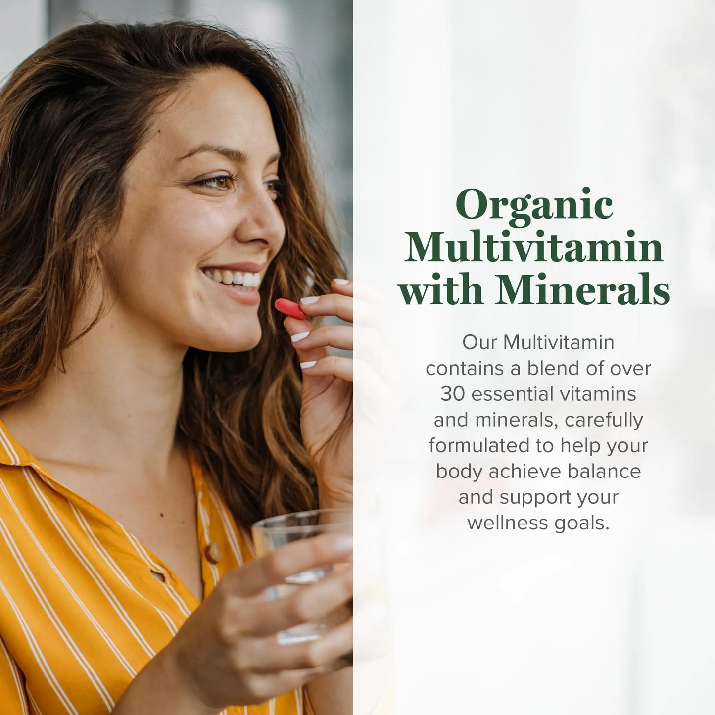 Global Healing Center - USDA Organic Multivitamin for Women & Men - Vitamins Include A, C, D, & More for Your Overall Health & Wellness Needs Global Healing Center