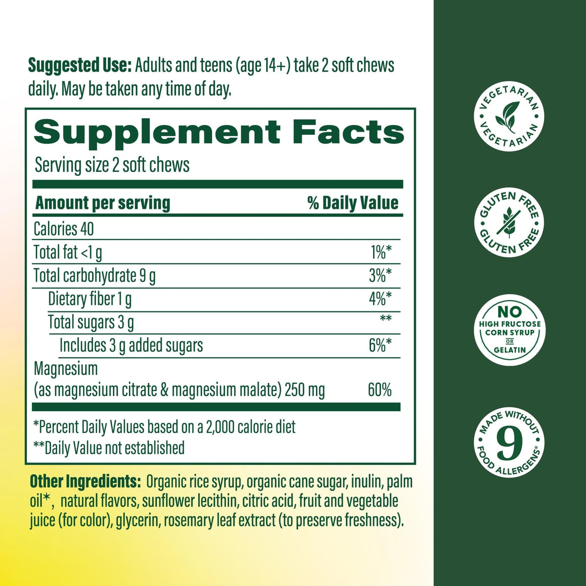 MegaFood Relax + Calm Magnesium Complex with Magnesium Citrate & Malate for Heart Health, Muscle Tension & More – Doctor Formulated - Vegetarian – Grape Flavor - 30 Soft Chews (15 Servings) MegaFood