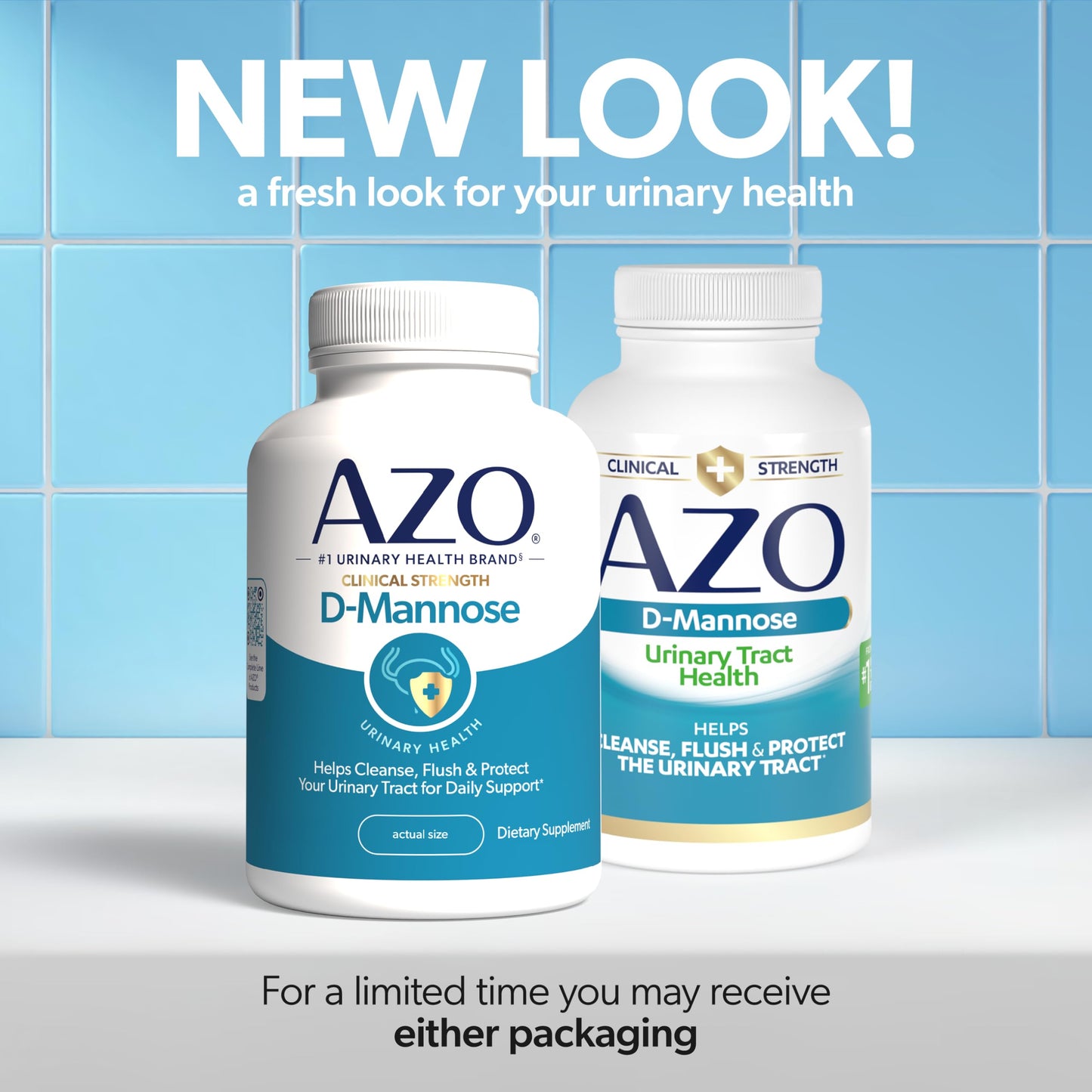 AZO D Mannose Urinary Tract Health, Cleanse, Flush & Protect The Urinary Tract, No.1 Pharmacist Recommended Brand AZO