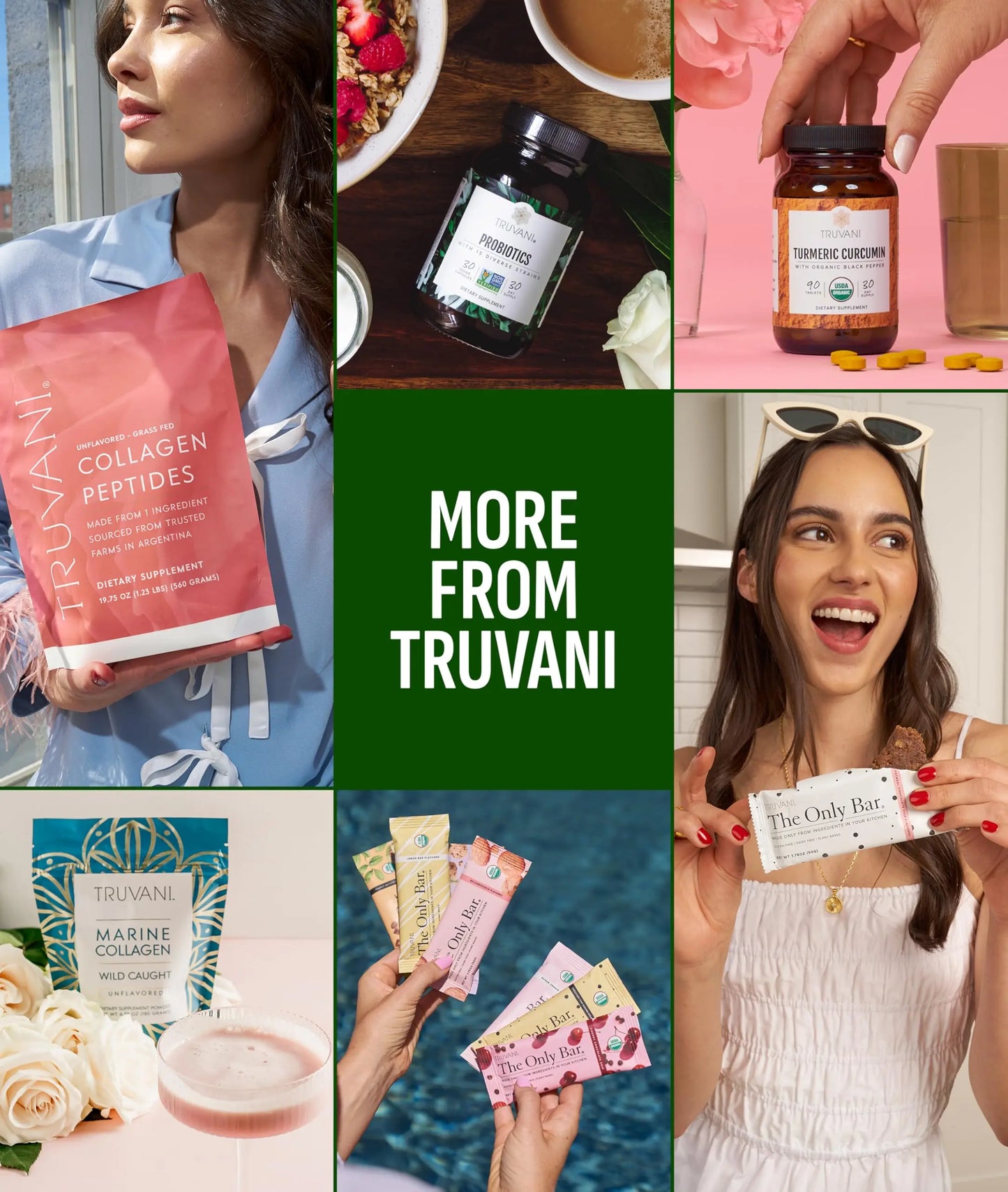 Truvani Protein + Greens Supplement | Spinach, Kale & Broccoli | 10g Organic Plant Based Protein | 20 Servings | USDA Organic | Gluten & Dairy Free Truvani