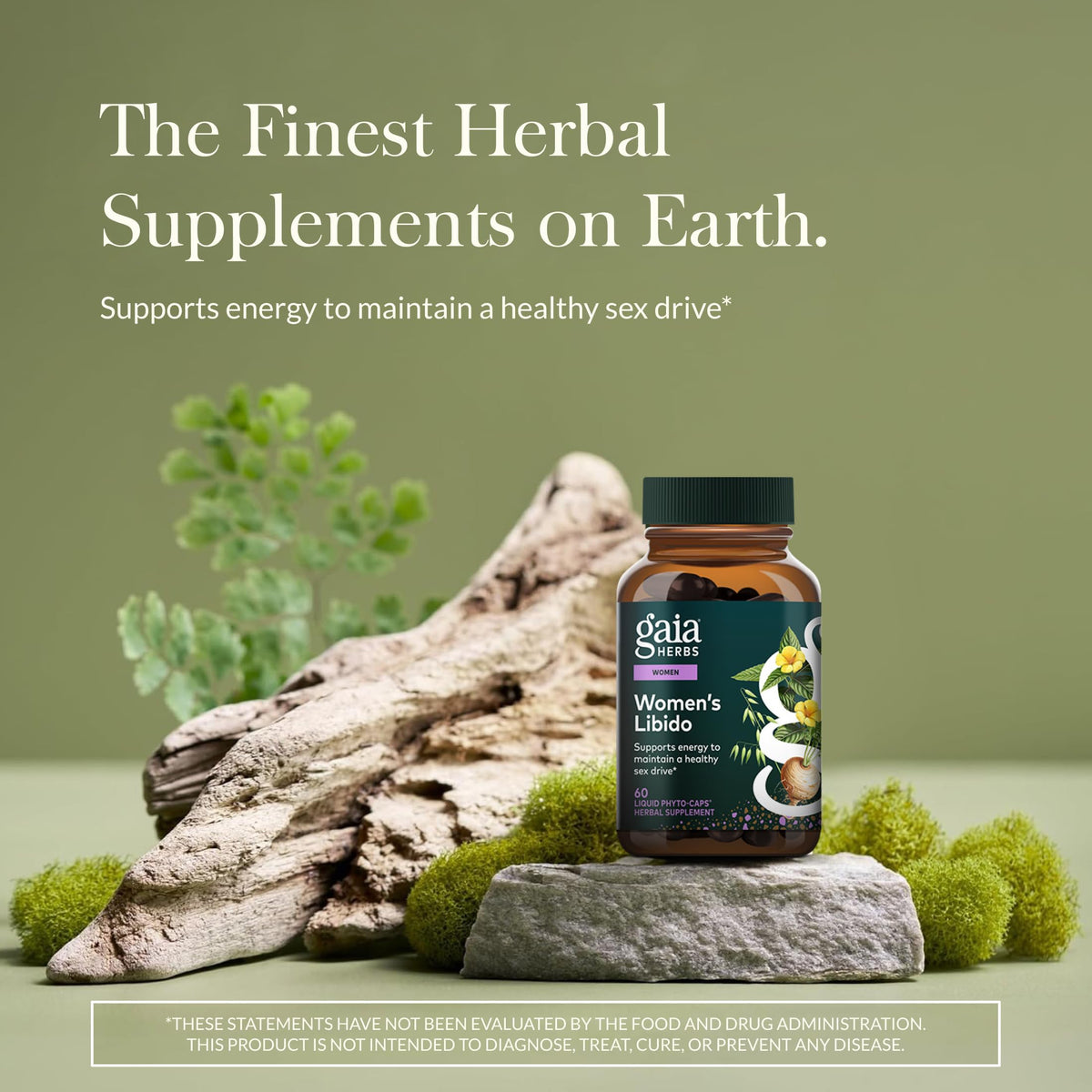 Gaia Herbs Womens Libido - Supports Energy to Maintain Healthy Libido* - with Tribulus & Horny Goat Weed - 60 Vegan Liquid Phyto-Caps (60 Servings) Gaia Herbs